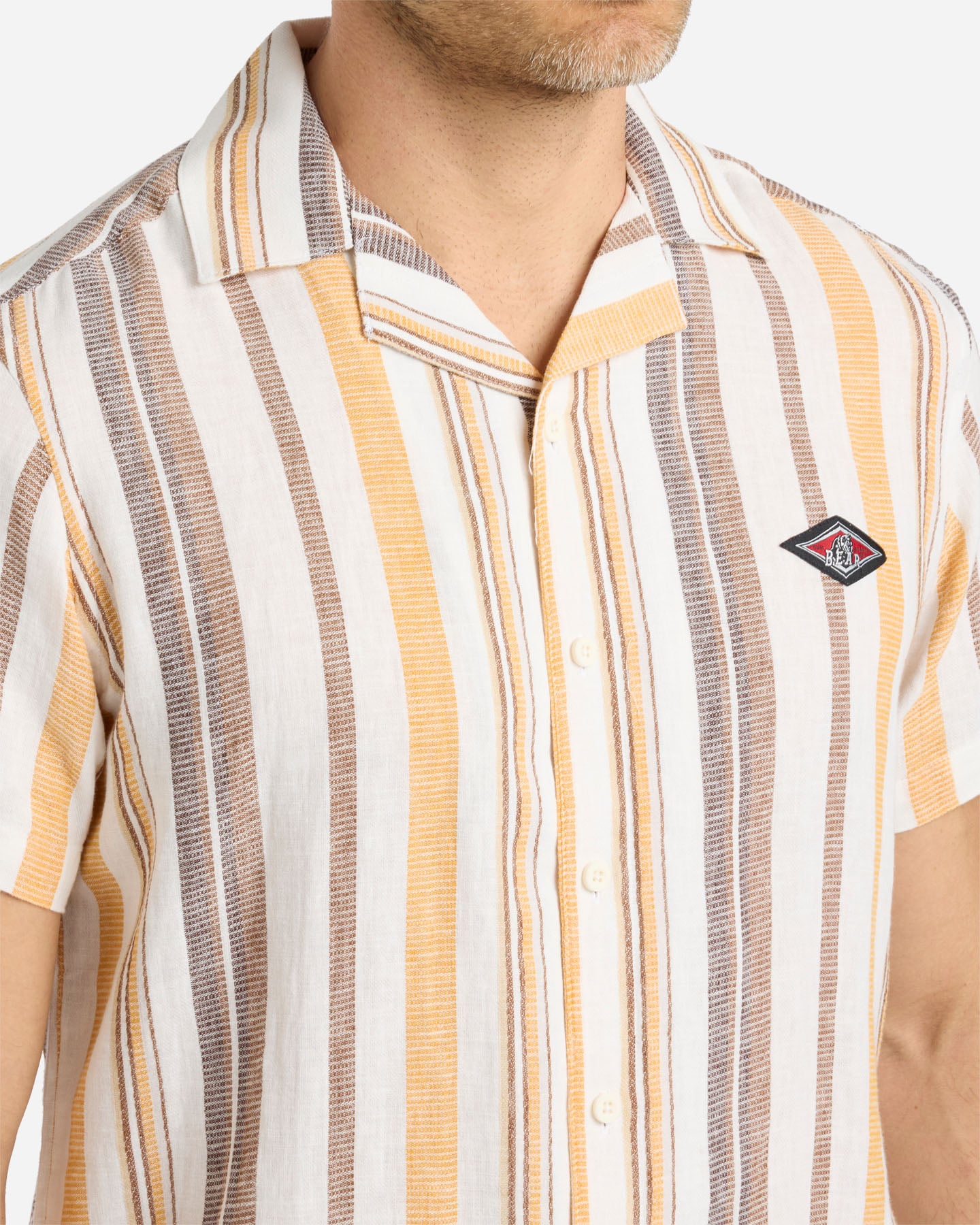 Camicia BEAR WAVES AFTER WAVES M - Beige - 5 | Cisalfa Sport