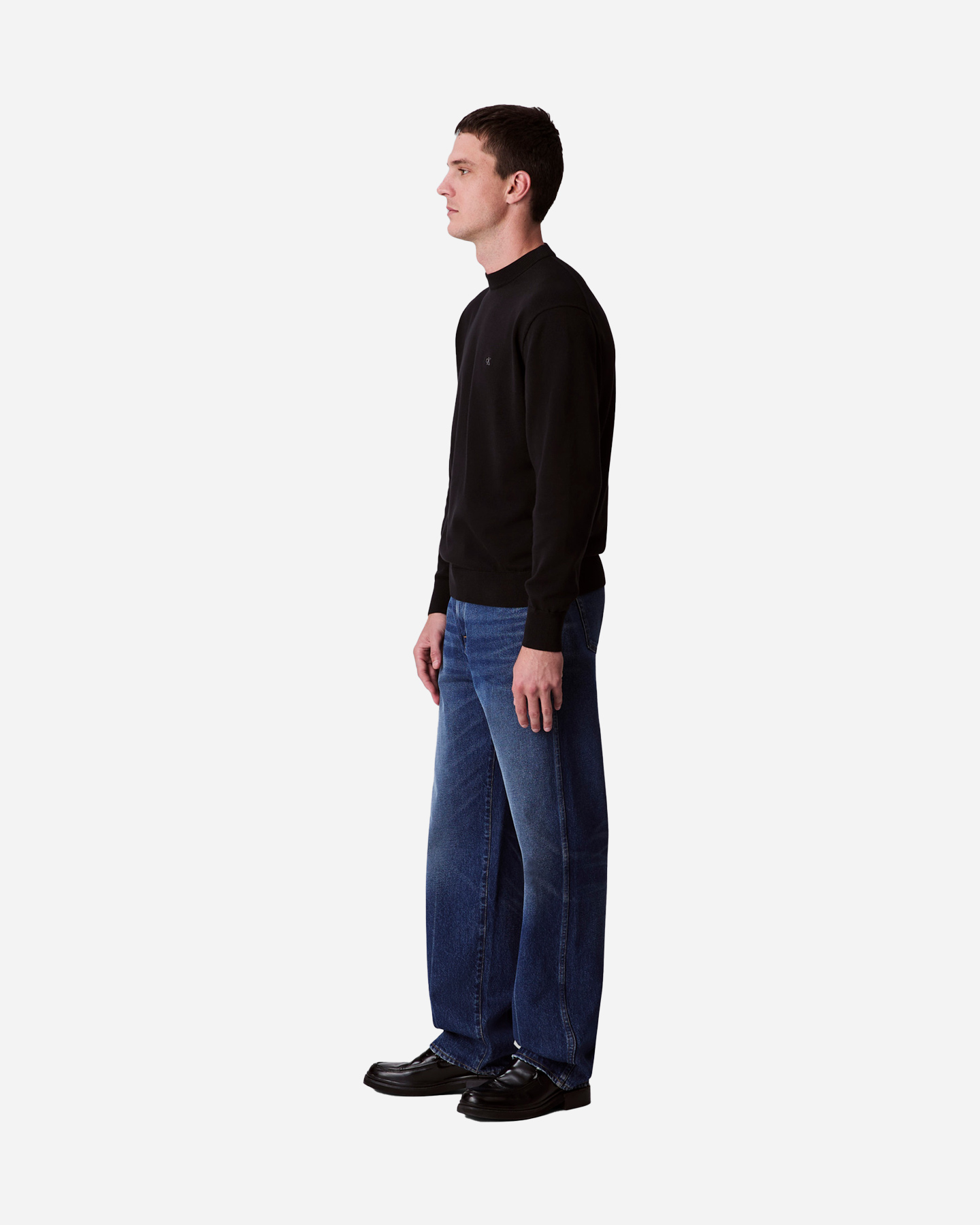 Maglione CALVIN KLEIN JEANS SMALL LOGO M - Nero - 3 | Cisalfa Sport