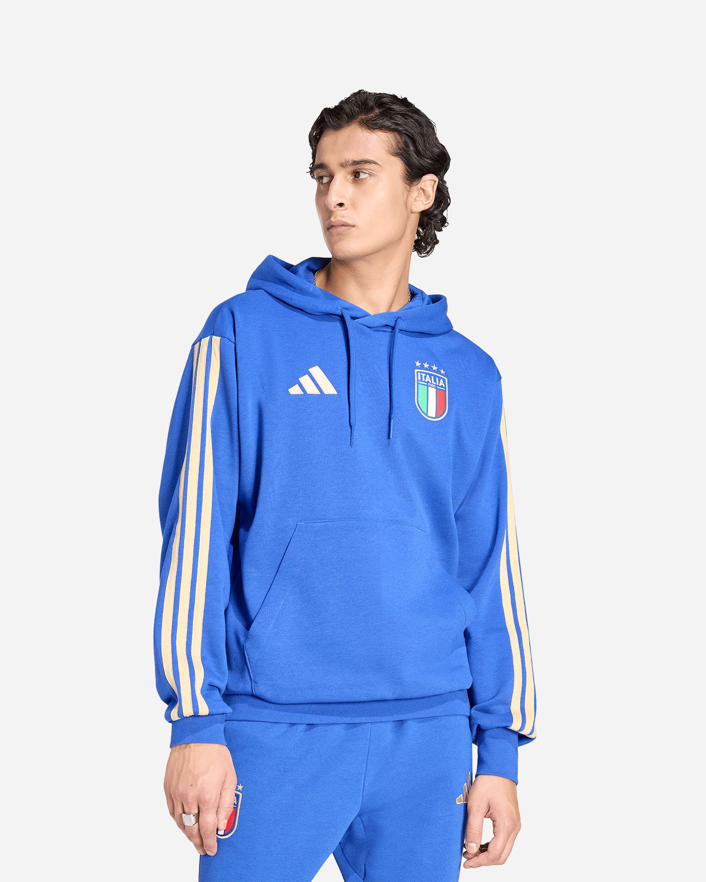 Abbigliamento calcio ufficiale ADIDAS ITALIA FIGC DNA M - Blu - 1 | Cisalfa Sport