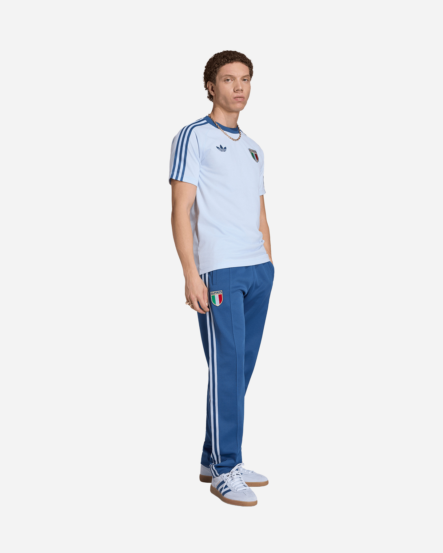 T-shirt ADIDAS ITALIA ORIGINALS M - Azzurro - 2 | Cisalfa Sport