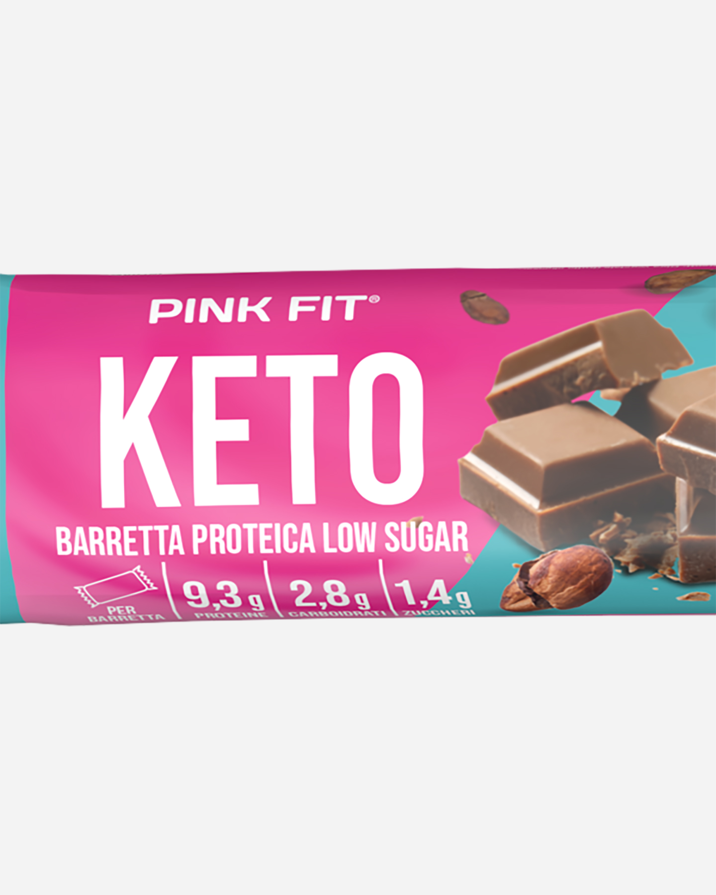 Barretta proteica PROACTION KETO CIOCCOLATO 30 G  - Rosa - 1 | Cisalfa Sport