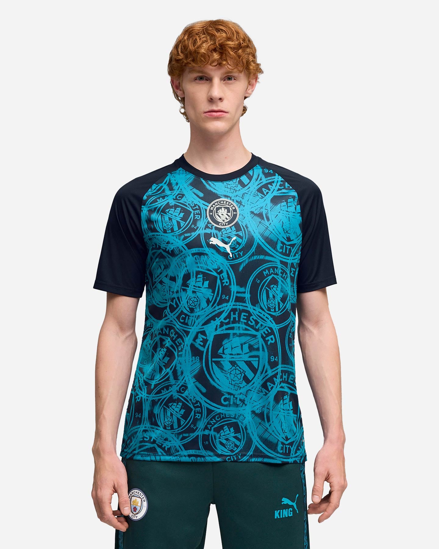 Abbigliamento calcio ufficiale PUMA PREMATCH MANCHESTER CITY 26 M - Color mix - 3 | Cisalfa Sport