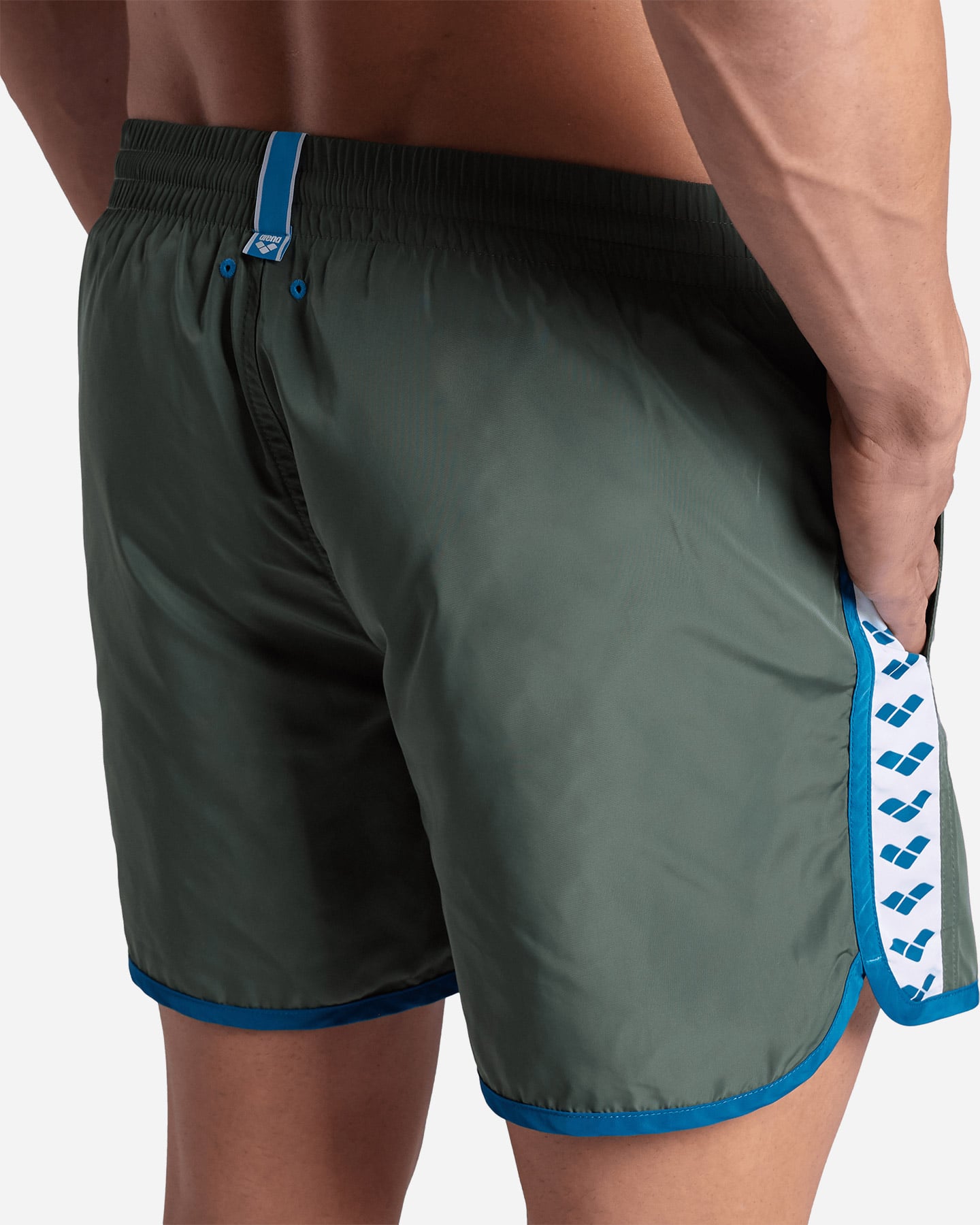 Boxer mare ARENA TEAM STRIPE M - Verde - 4 | Cisalfa Sport