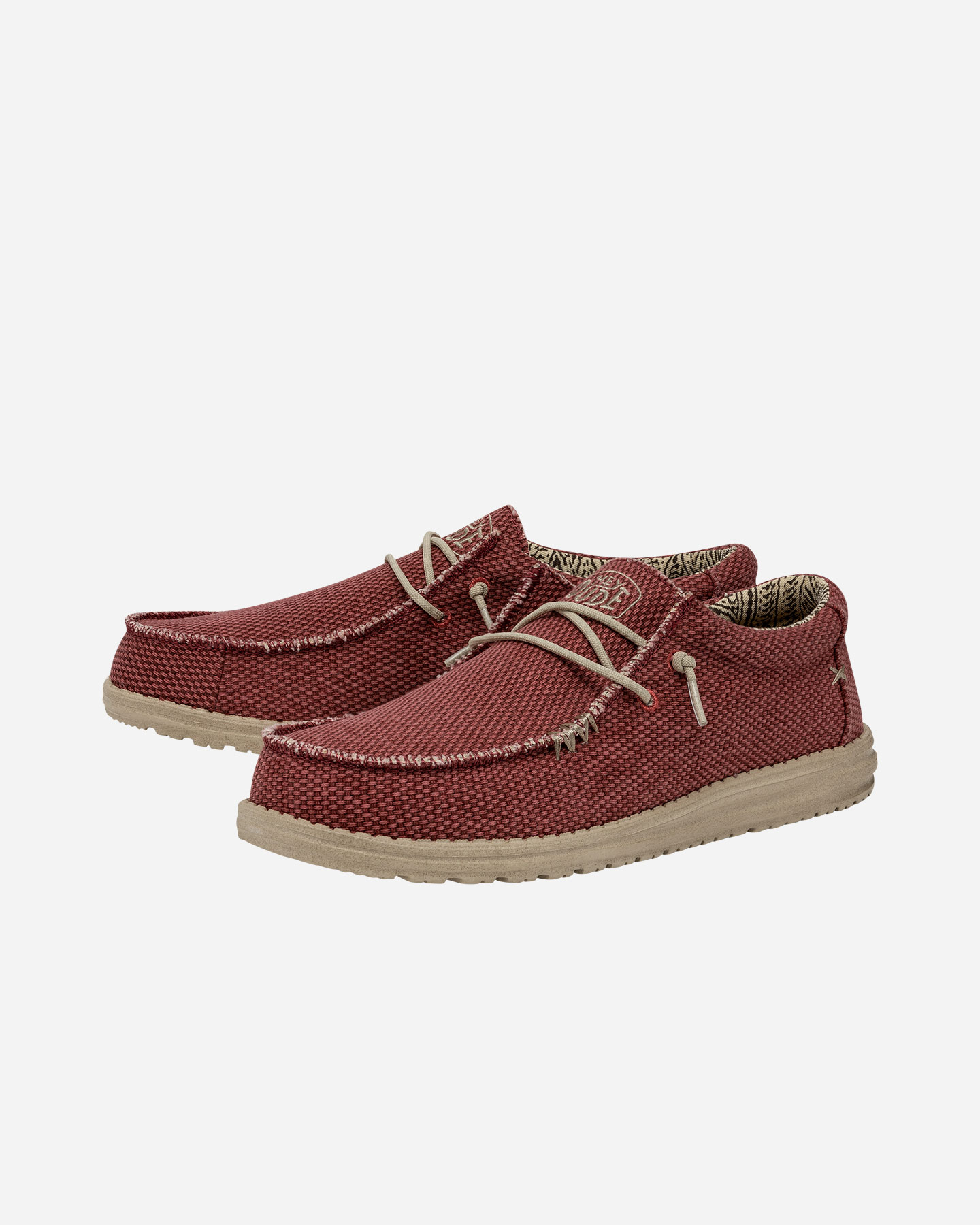 Scarpe urban HEYDUDE WALLY BRAIDED M - Rosso - 1 | Cisalfa Sport