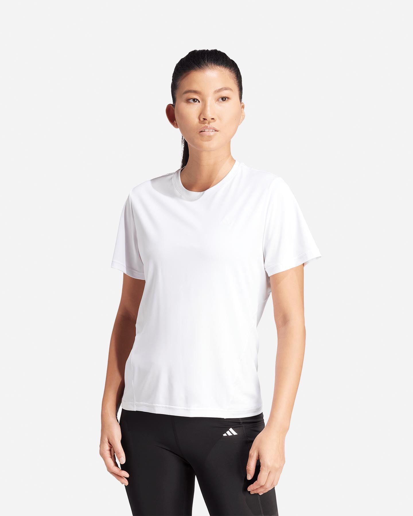 T-shirt training ADIDAS D4T SMALL LOGO W - Bianco - 1 | Cisalfa Sport