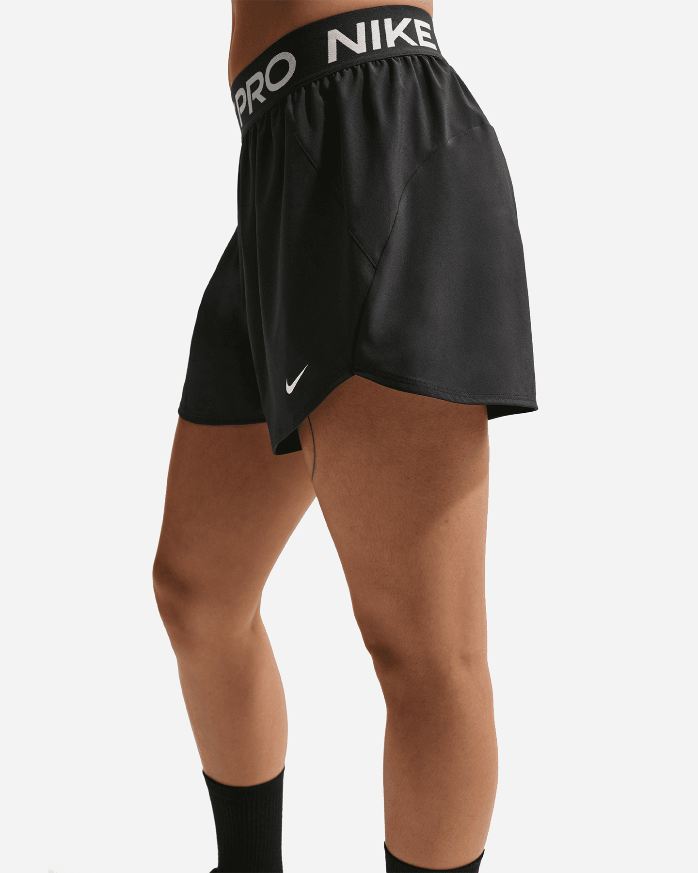 Short training NIKE PRO LOGO 3IN W - Nero - 4 | Cisalfa Sport