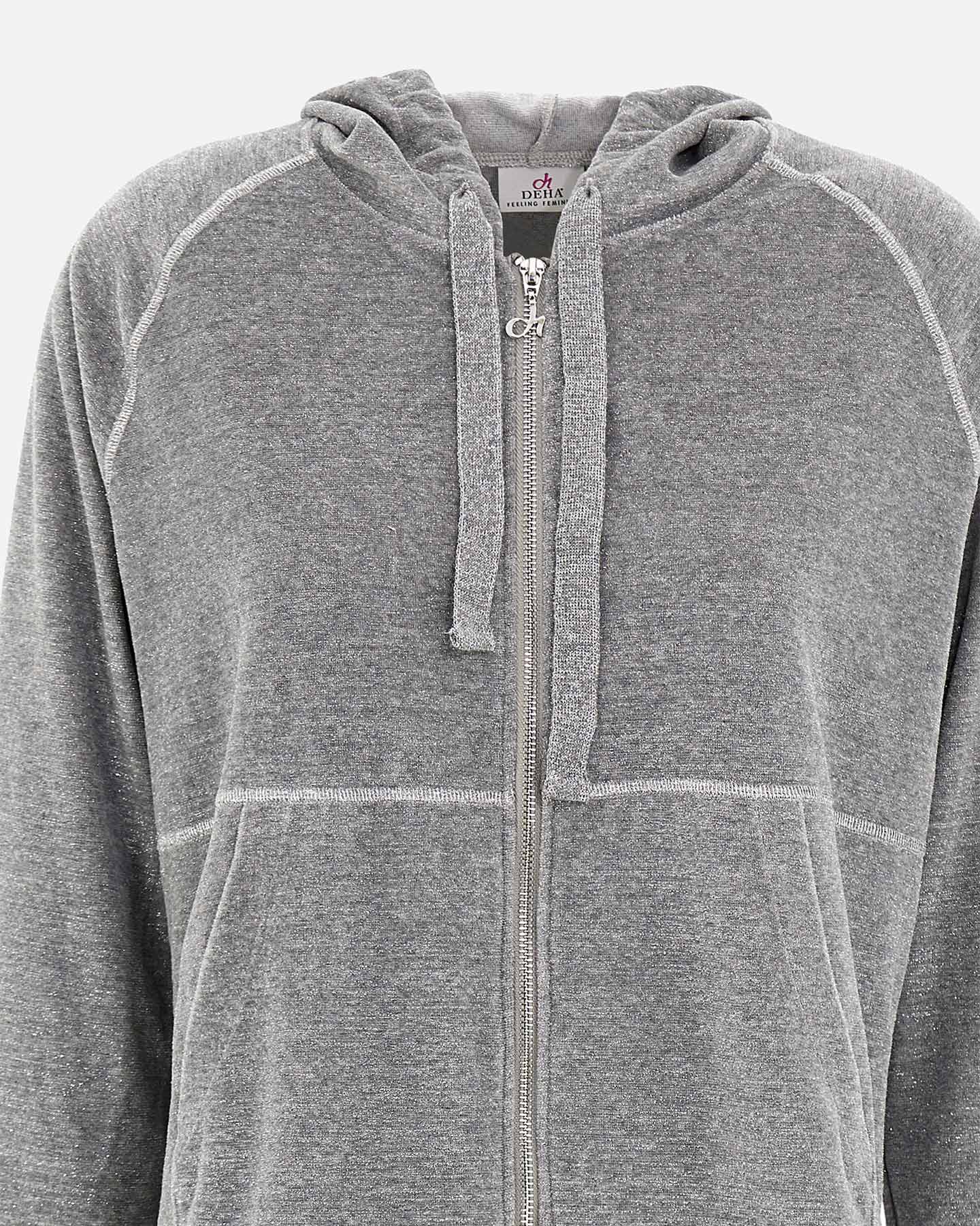 Felpa DEHA CHENILLE LUREX W - Grigio - 2 | Cisalfa Sport
