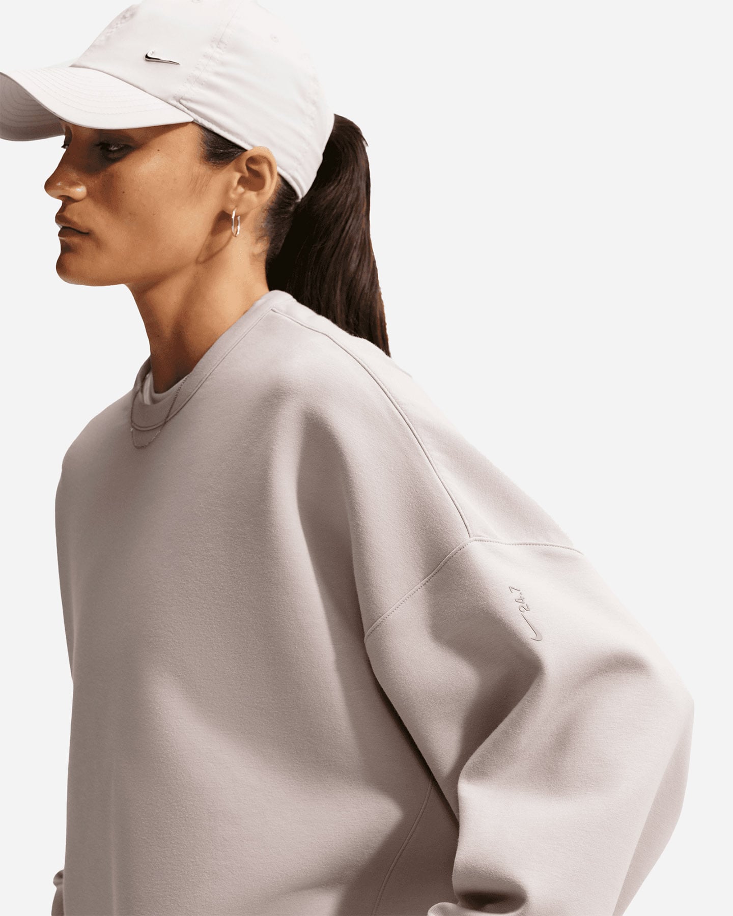 Felpa NIKE SOFT 24/7 W - Beige - 3 | Cisalfa Sport