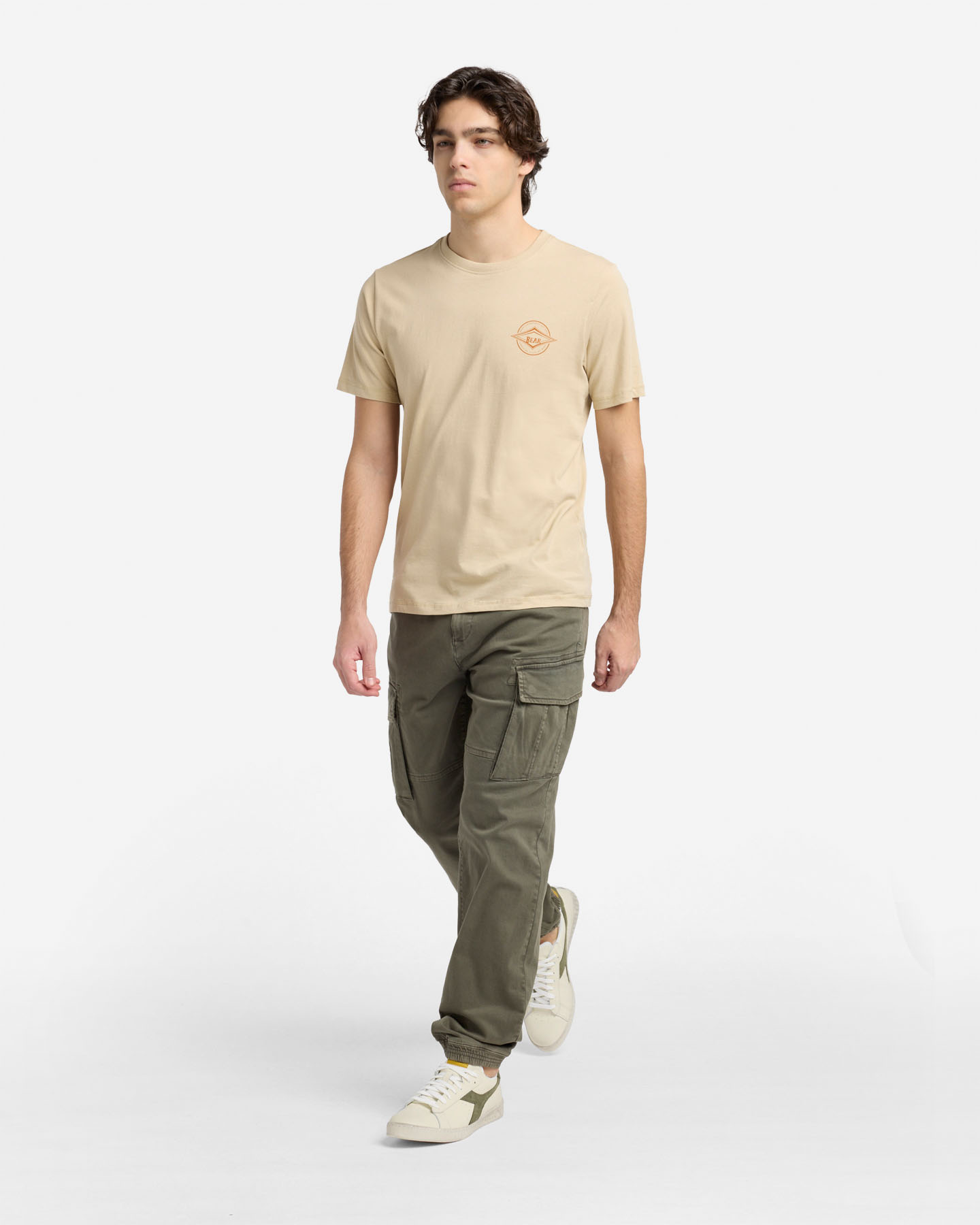 T-shirt BEAR WAVES AFTER WAVES M - Beige - 2 | Cisalfa Sport