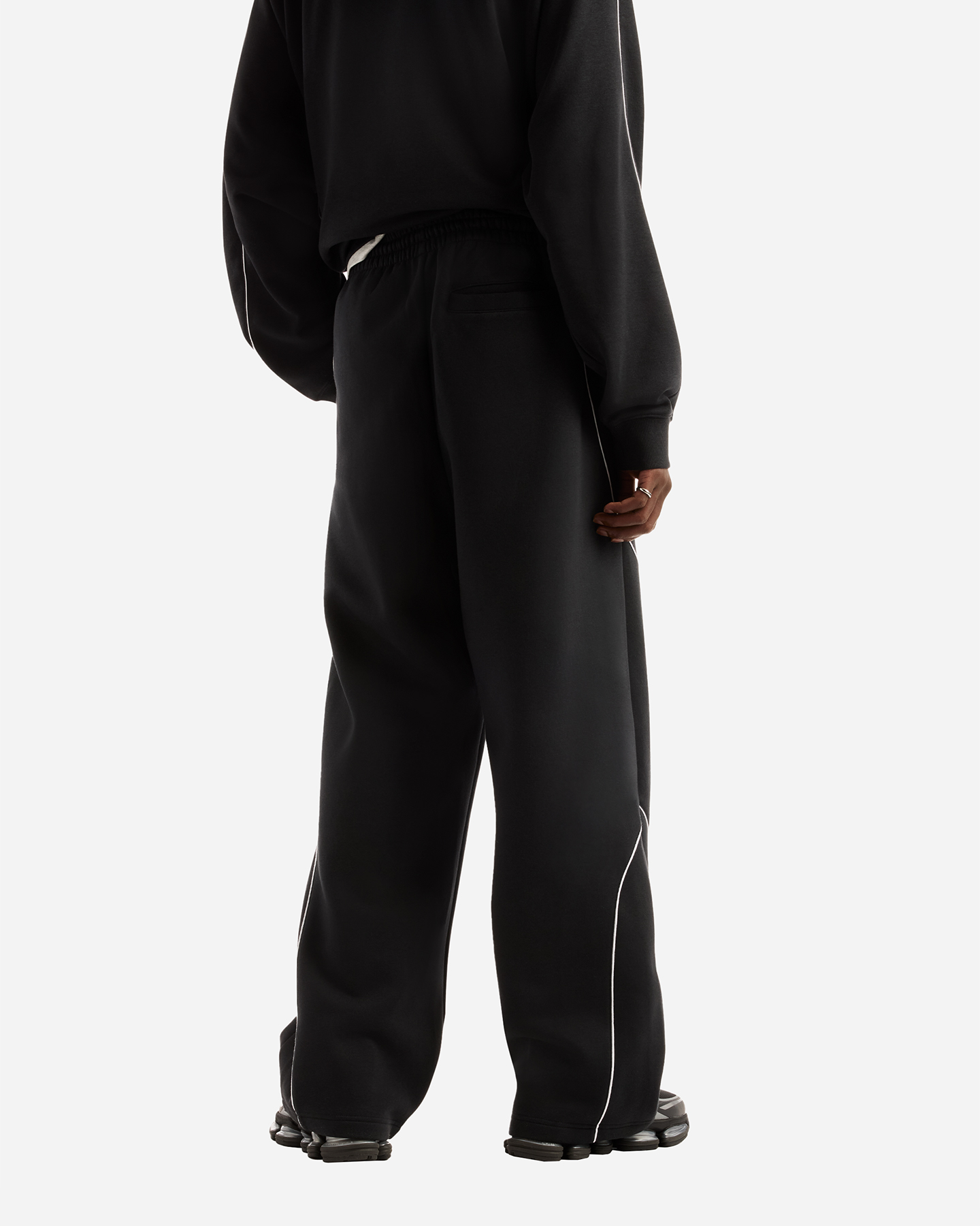 Pantalone NEW BALANCE TRACKSIDE STRAIGHT M - Nero - 1 | Cisalfa Sport
