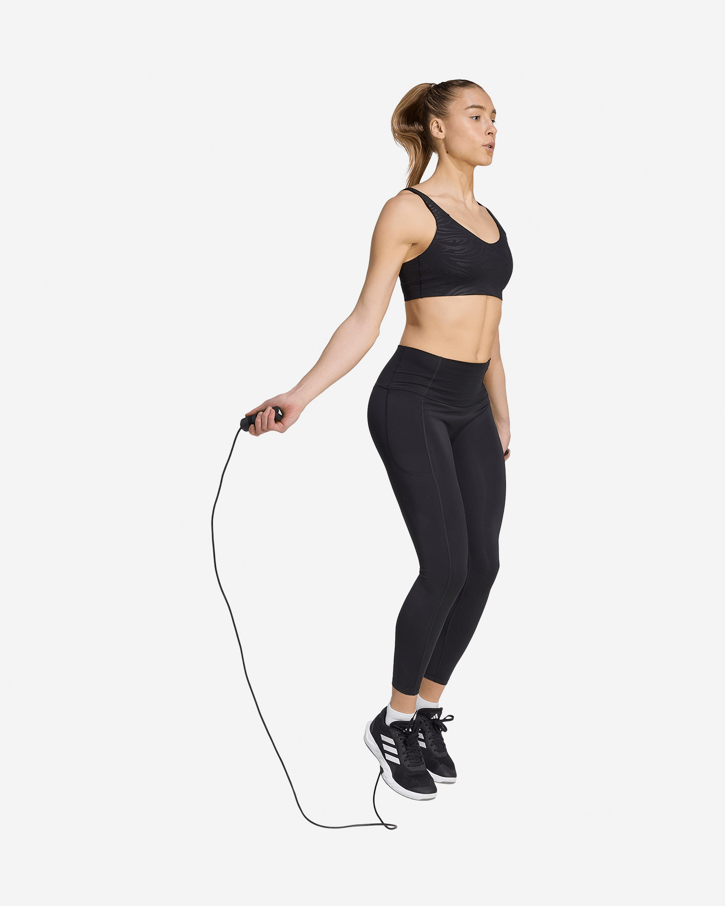 Bra training ADIDAS ALL ME ESSENTIAL GRAPHIC W - Nero - 3 | Cisalfa Sport
