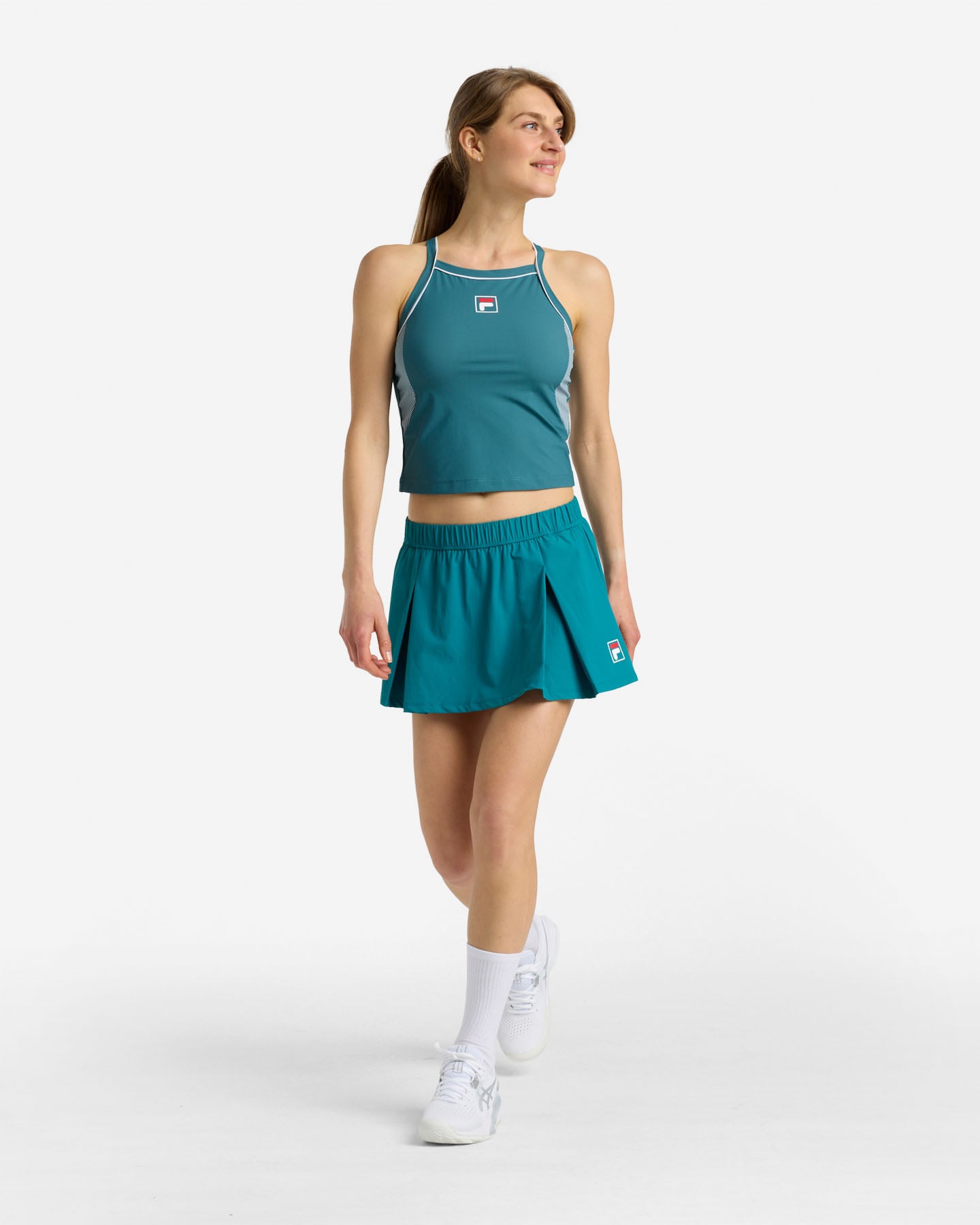 T-shirt tennis FILA COURT LINE W - Verde - 2 | Cisalfa Sport