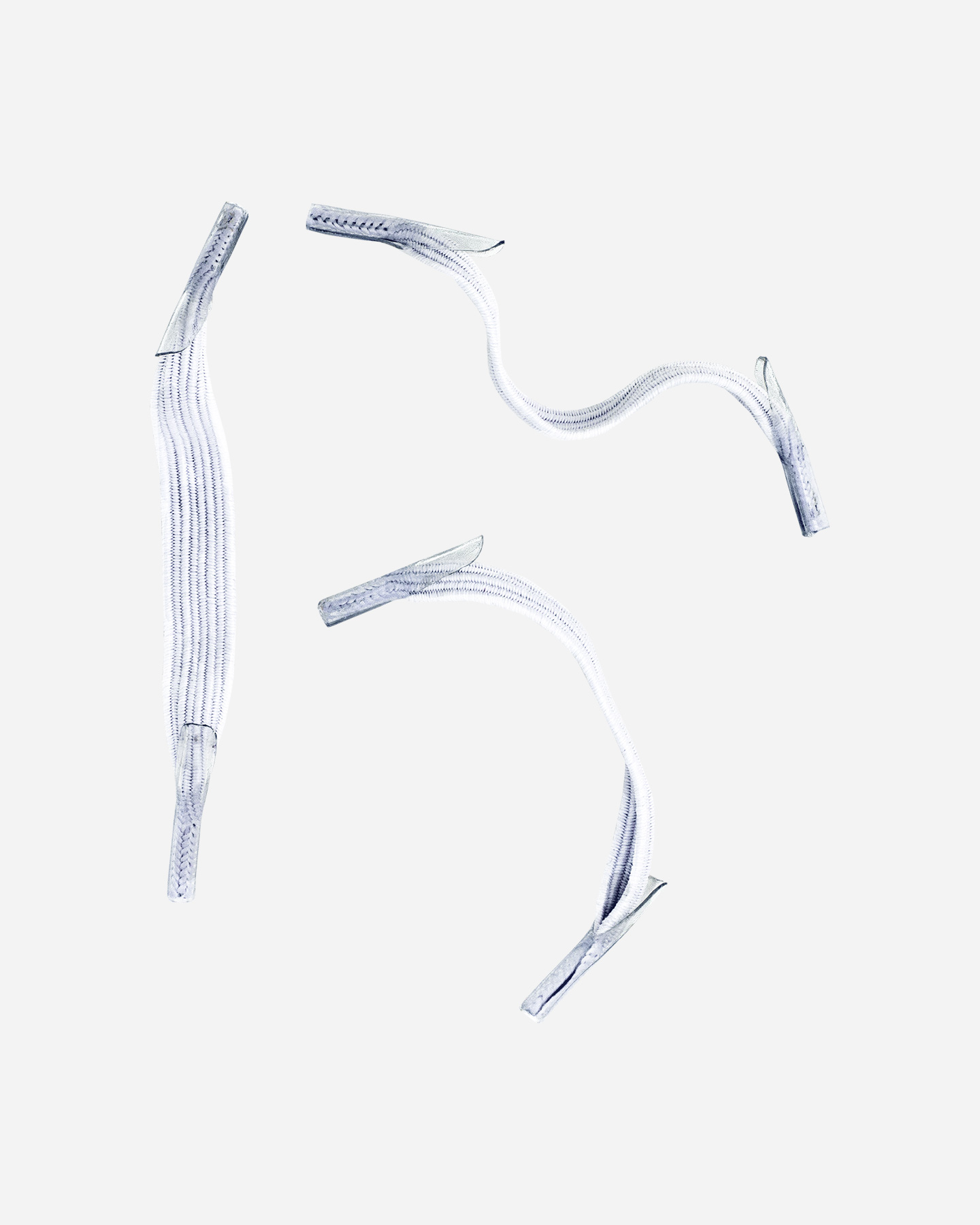 Lacci ABC ELASTICI MINI  - Bianco - 1 | Cisalfa Sport