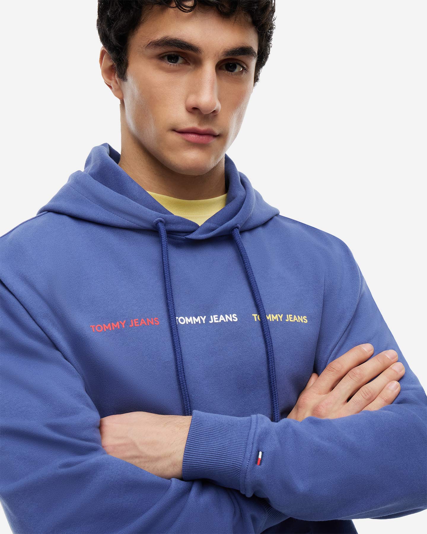 Felpa TOMMY HILFIGER LOGO REPEAT M - Azzurro - 4 | Cisalfa Sport