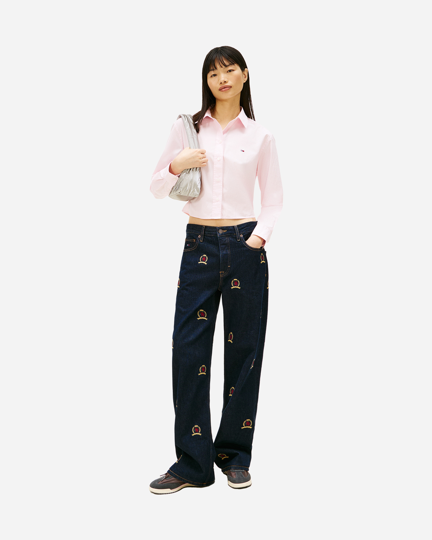Camicia TOMMY HILFIGER FLAG W - Rosa - 2 | Cisalfa Sport