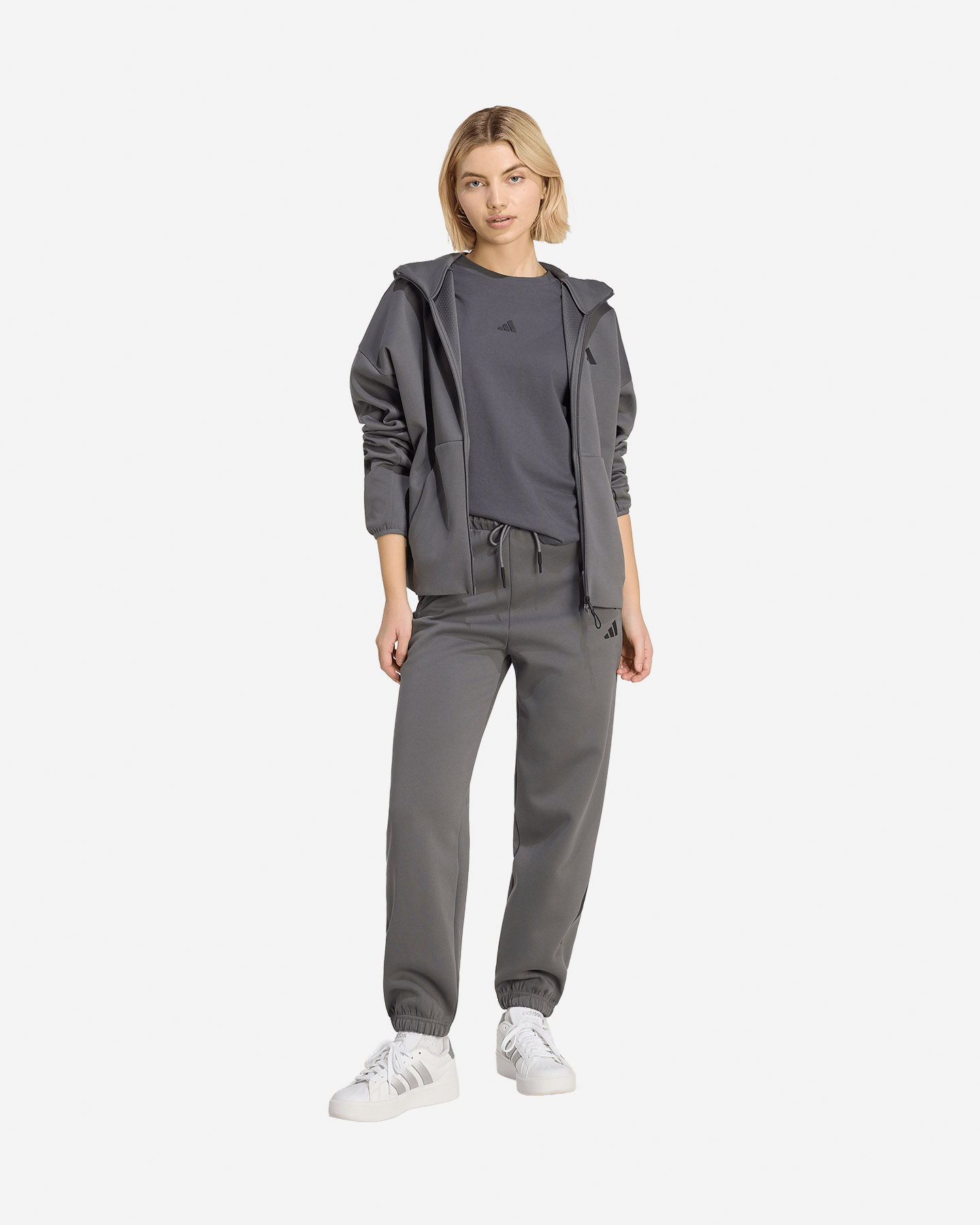 Felpa ADIDAS Z.N.E. W - Grigio - 2 | Cisalfa Sport