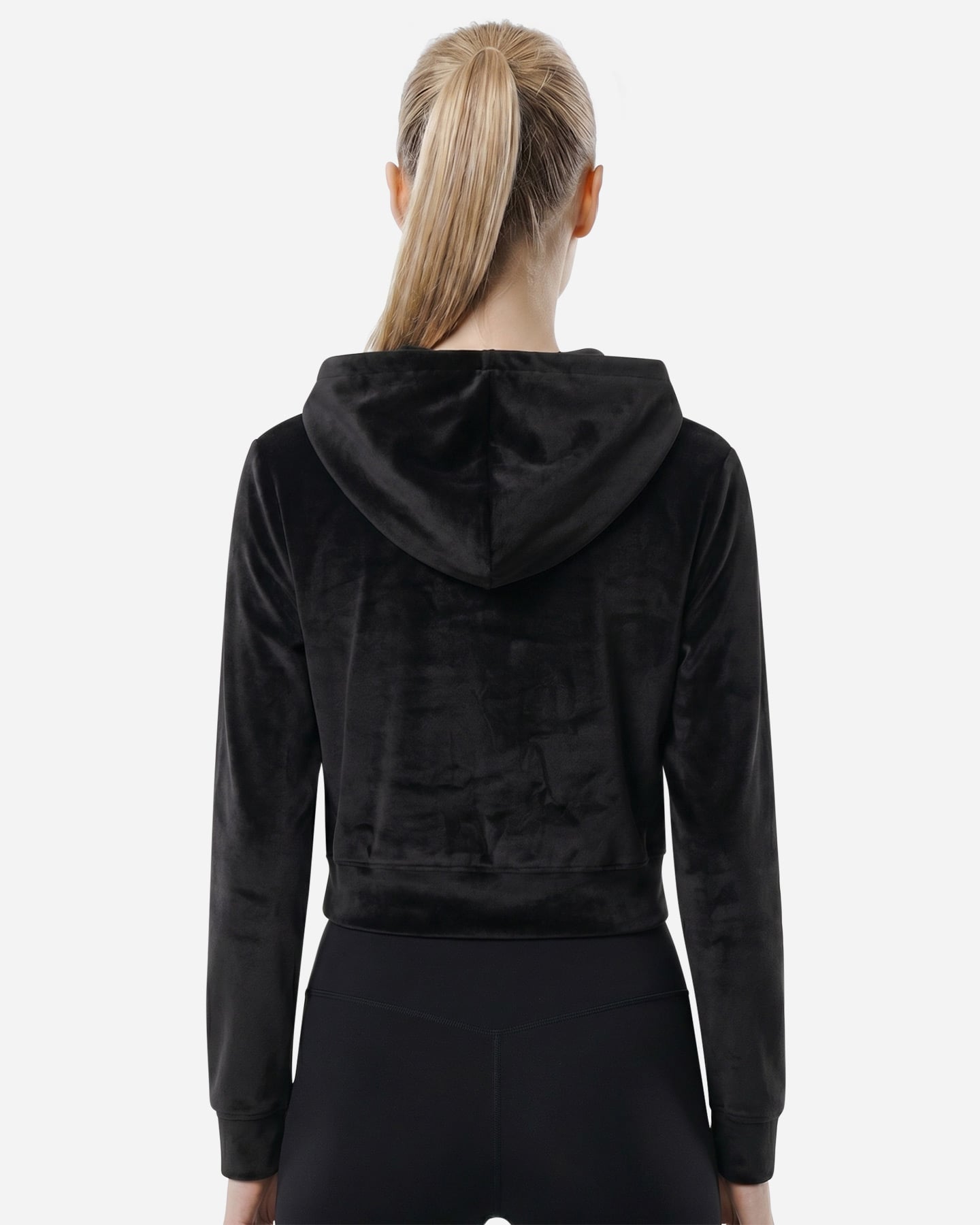 Felpa MIA M CHENILLE CROP W - Nero - 3 | Cisalfa Sport