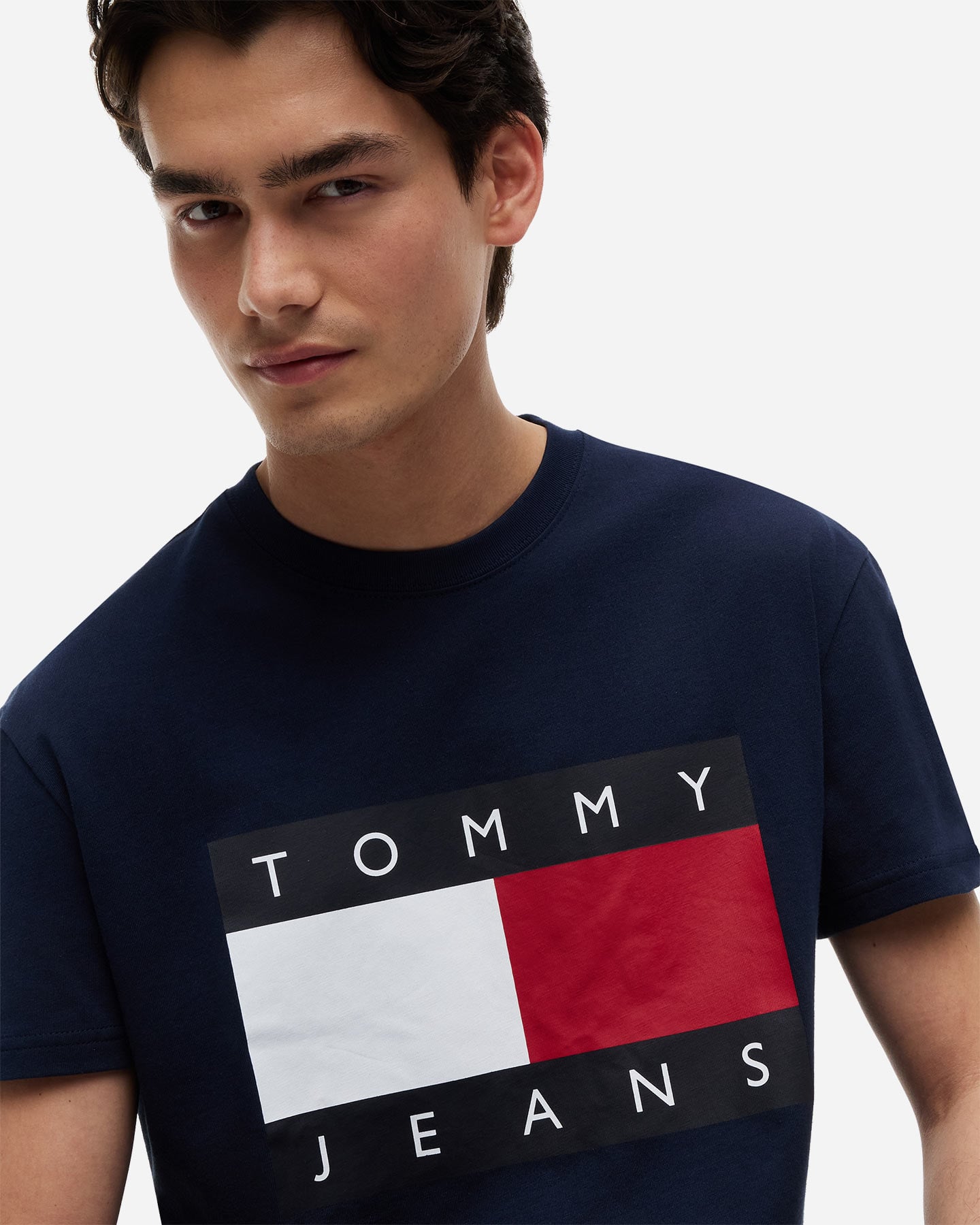 T-shirt TOMMY HILFIGER BIG FLAG CHEST M - Blu - 4 | Cisalfa Sport