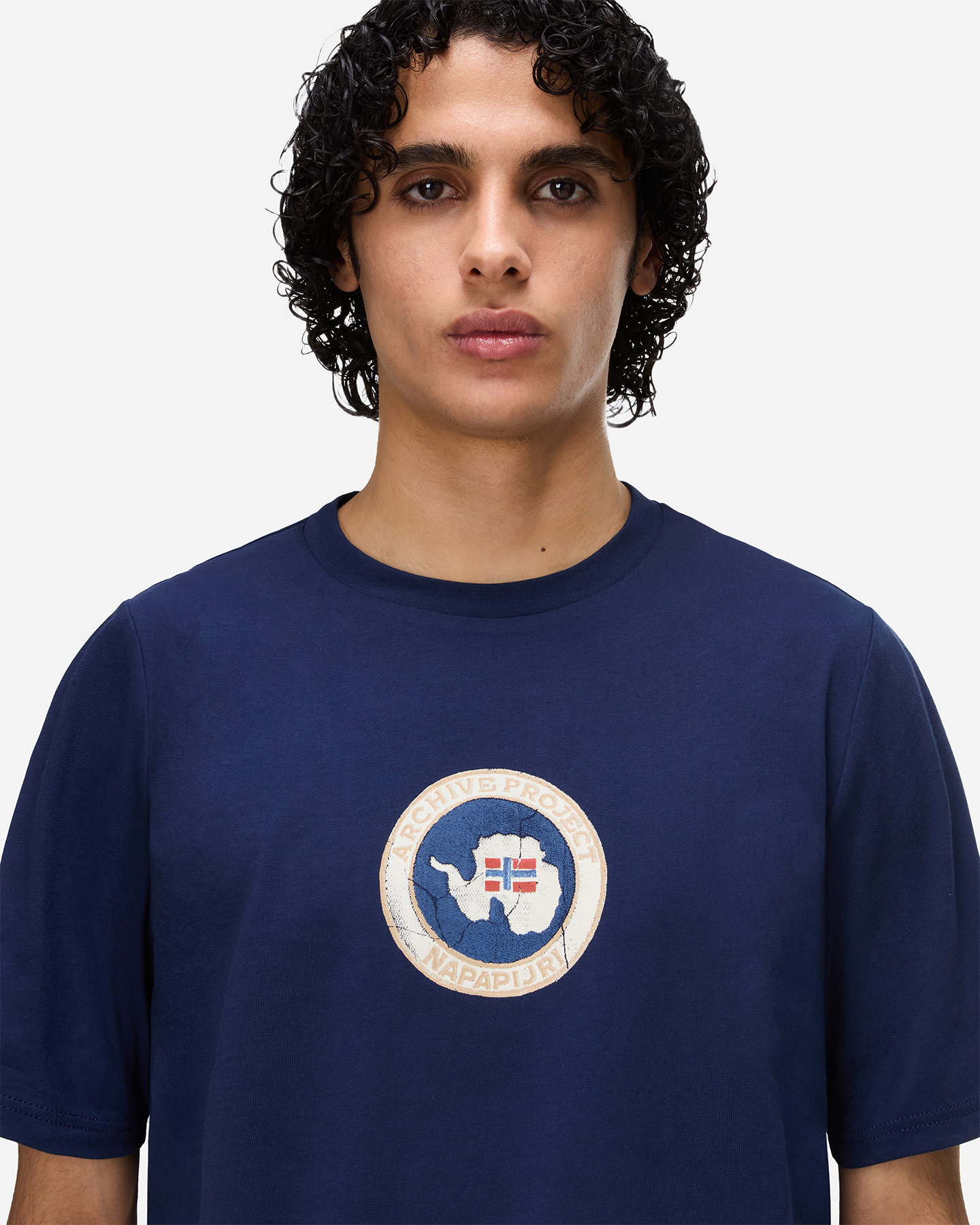 T-shirt NAPAPIJRI PHOS M - Blu - 4 | Cisalfa Sport