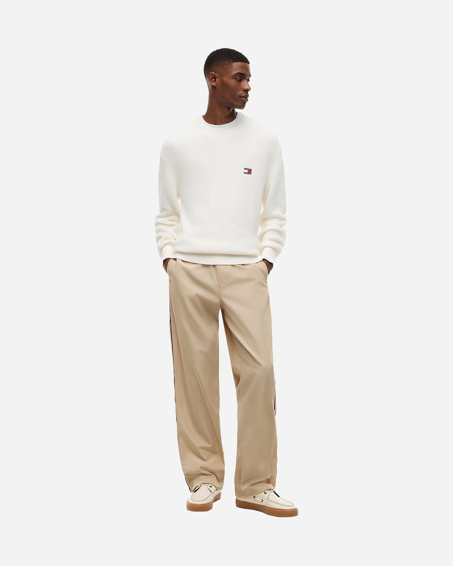 Maglione TOMMY HILFIGER ESSENTIAL M - Beige - 2 | Cisalfa Sport
