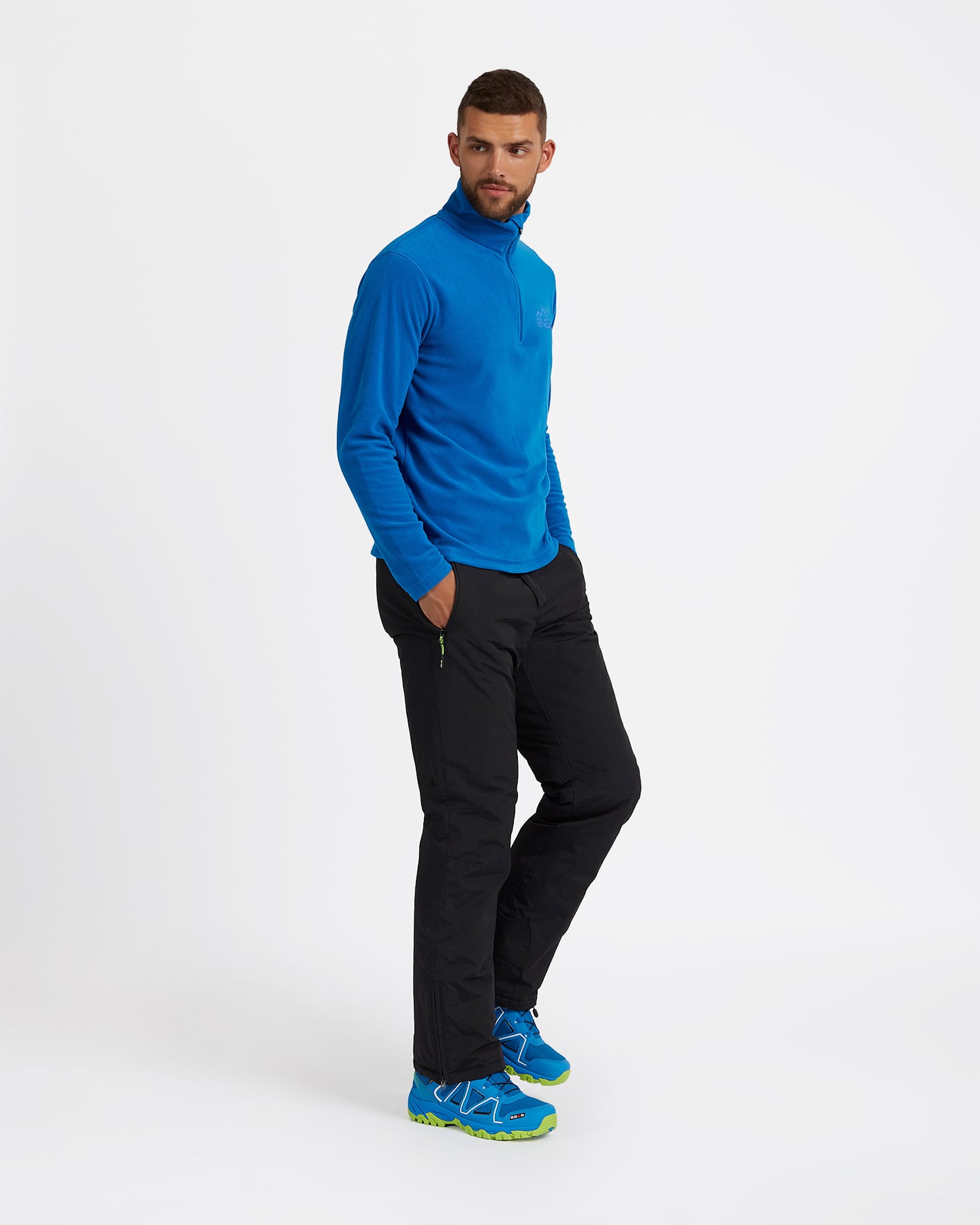 Micropile 8848 HALF ZIP M - Blu - 3 | Cisalfa Sport