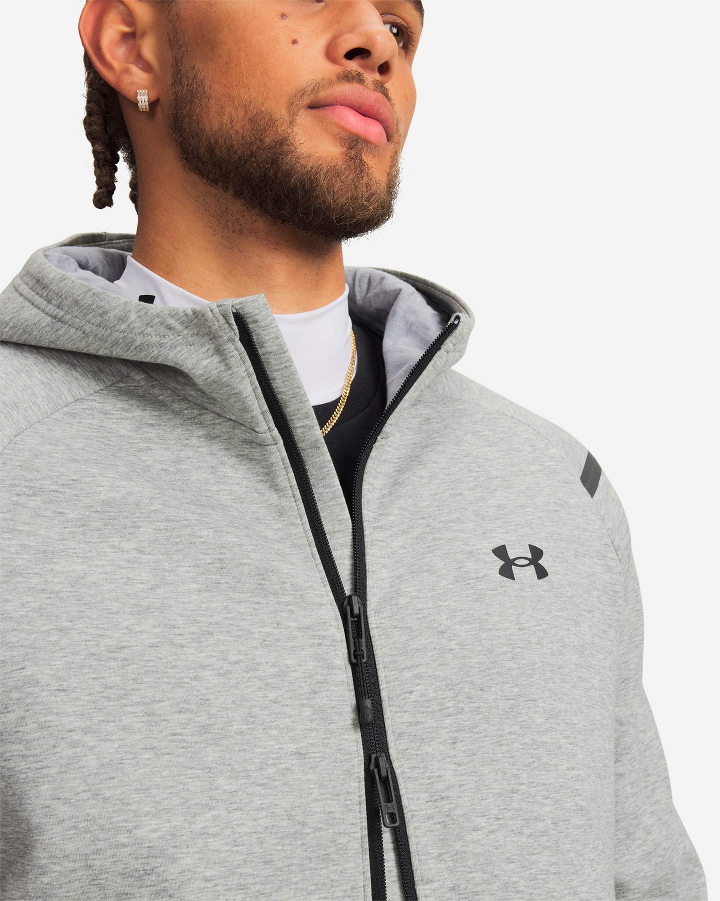 Felpa UNDER ARMOUR UNSTOPPABLE M - Bianco - 2 | Cisalfa Sport