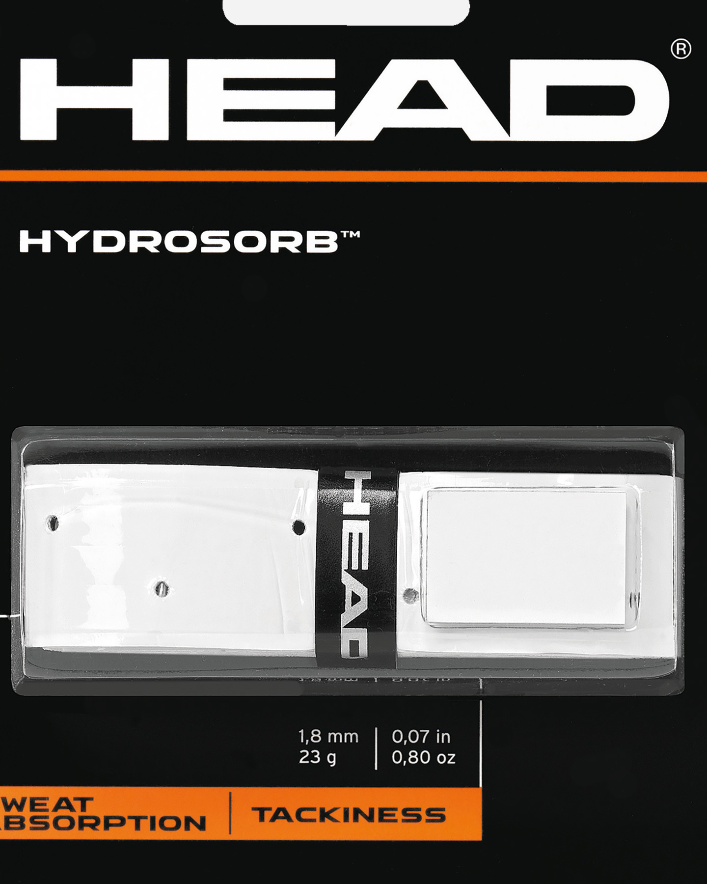Grip tennis HEAD HYDROSORB - Bianco - 1 | Cisalfa Sport