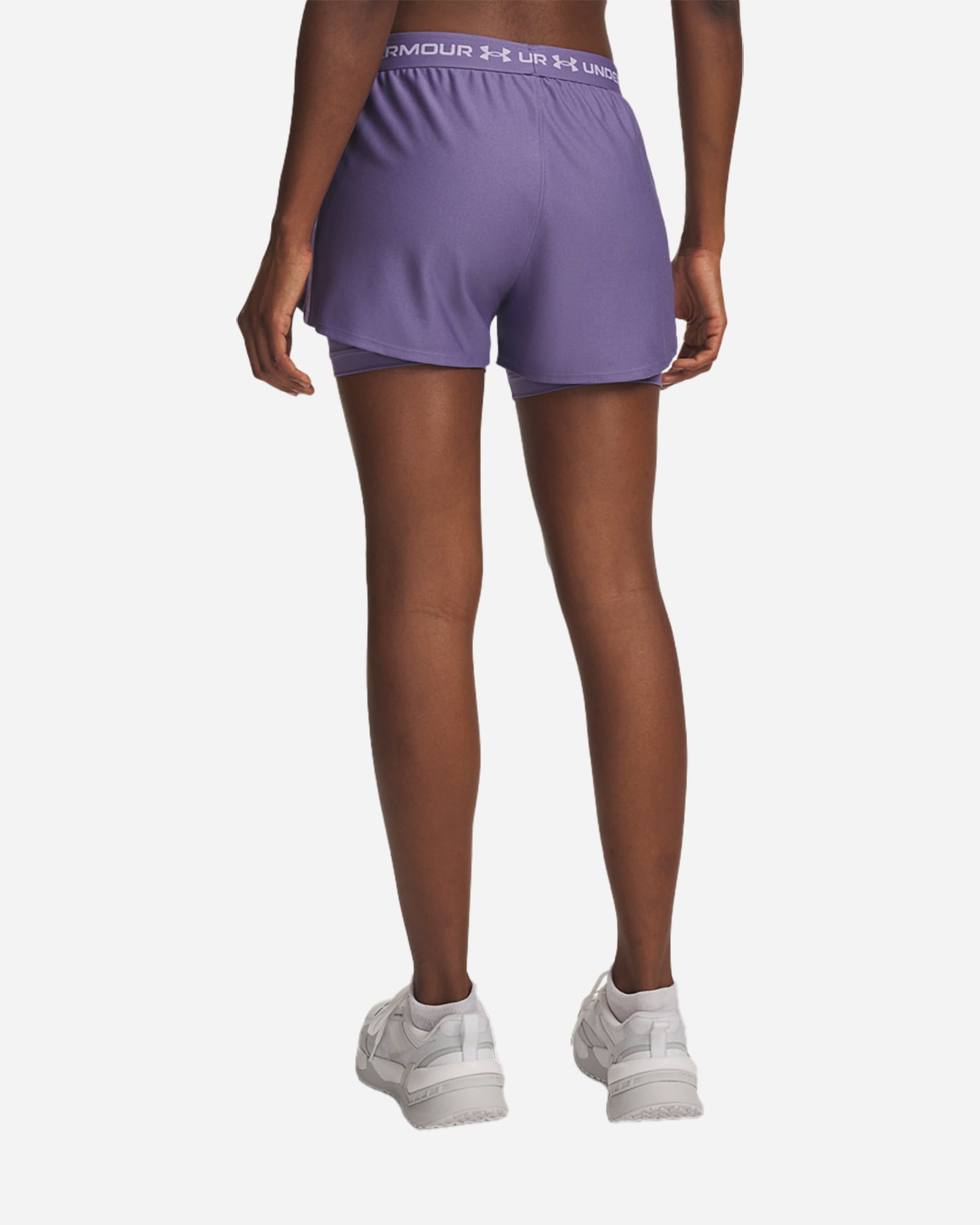 Short training UNDER ARMOUR TECH PLAY UP 2IN1 W - Viola - 1 | Cisalfa Sport
