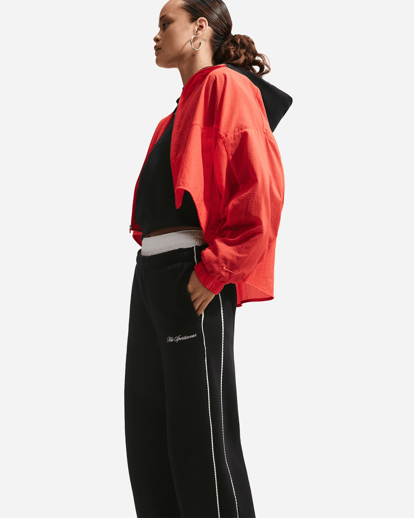 Pantalone training NIKE WIDE LEG SCLOP W - Nero - 3 | Cisalfa Sport