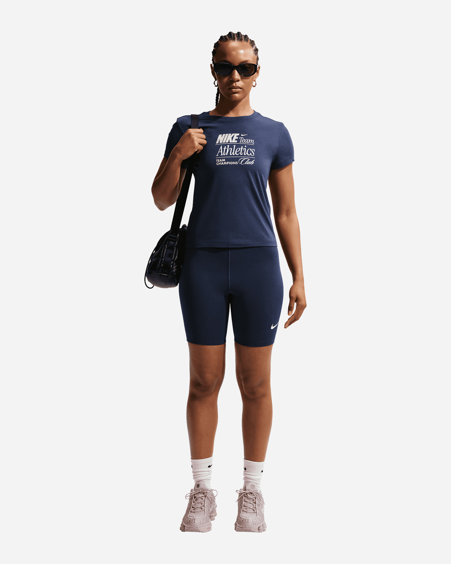 Pantaloncini NIKE SMALL LOGO 8IN W - Blu - 1 | Cisalfa Sport