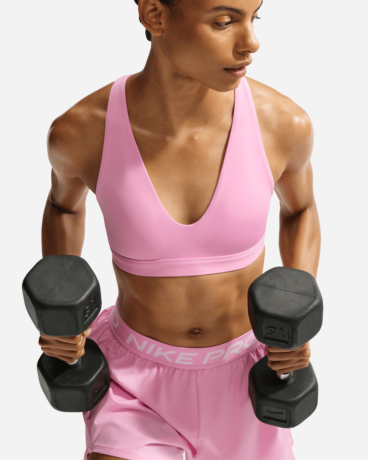 Bra training NIKE INDY STRAPPY LS W - Fucsia - 4 | Cisalfa Sport