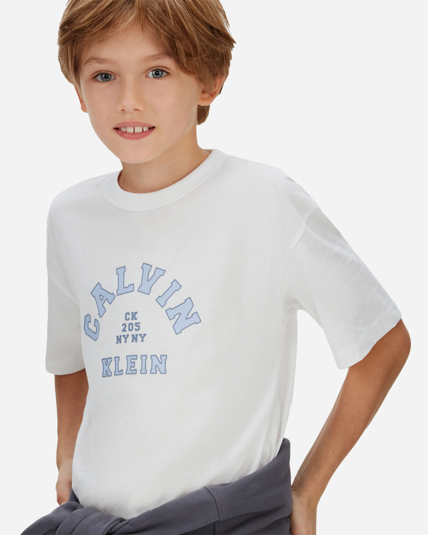 T-shirt CALVIN KLEIN JEANS COLLEGE GRAPHIC JR - Bianco - 4 | Cisalfa Sport