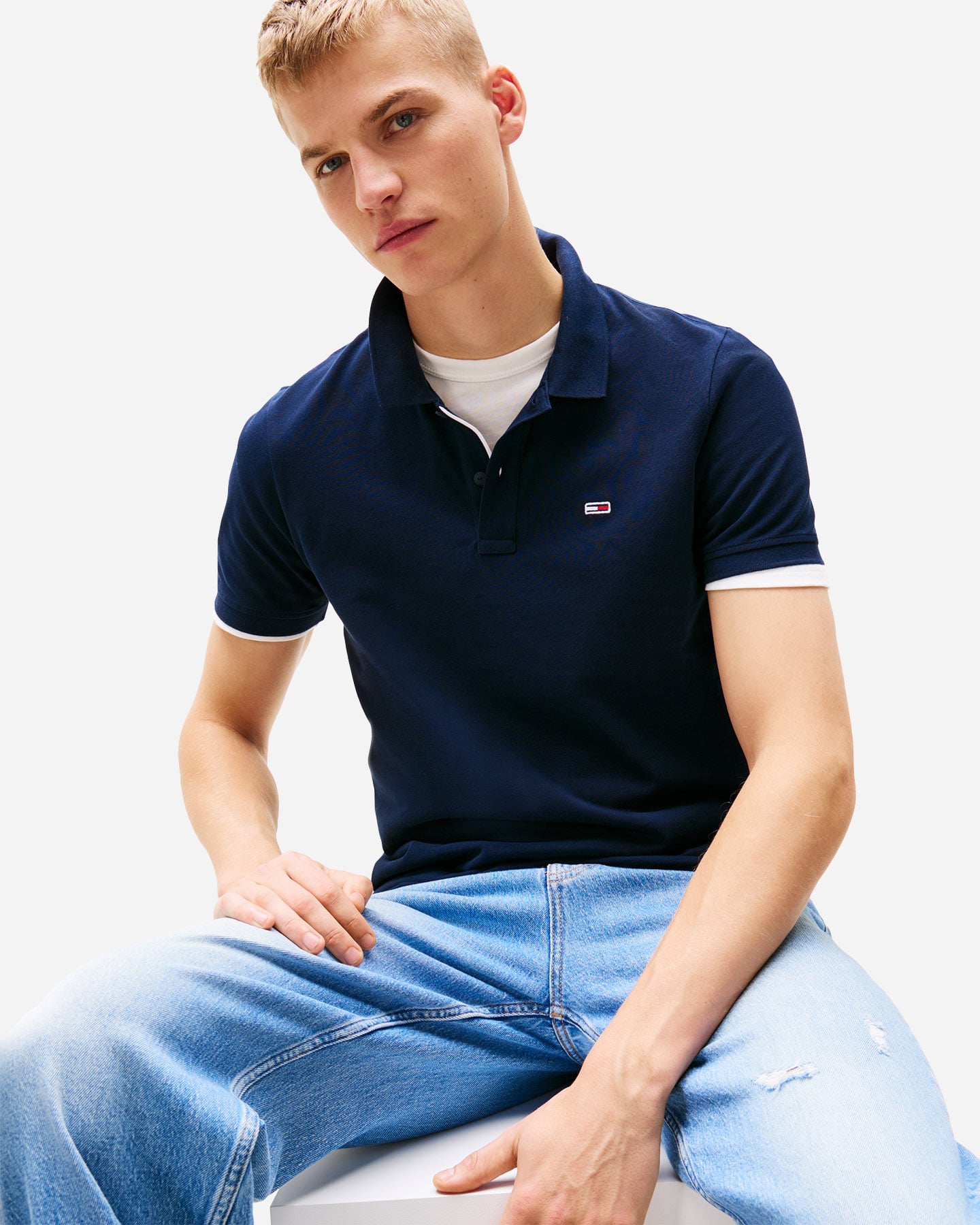 Polo TOMMY HILFIGER CLASSIC M - Blu Navy - 4 | Cisalfa Sport