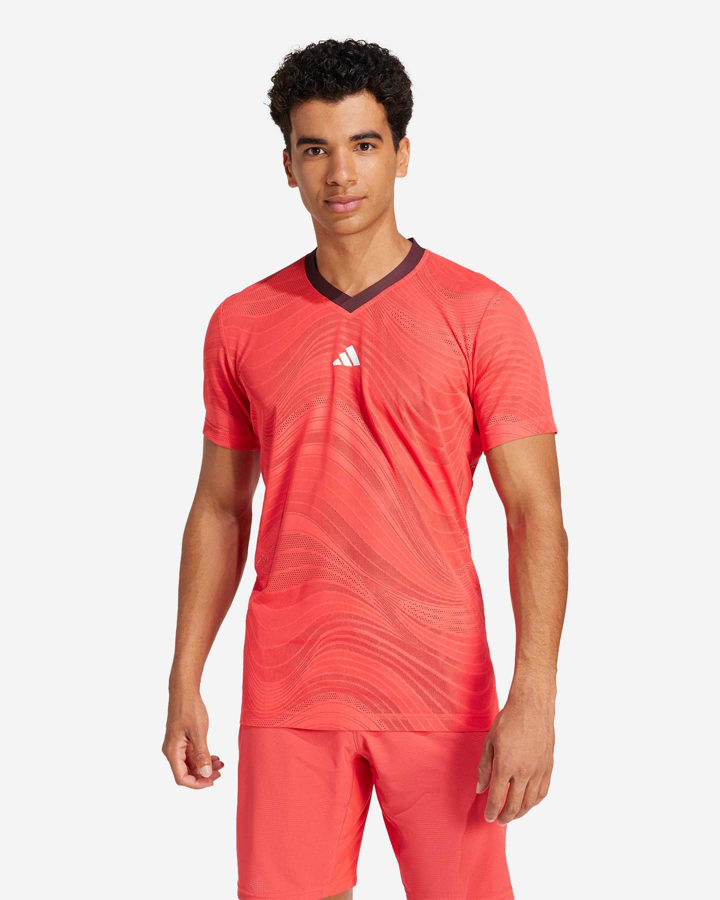 T-shirt tennis ADIDAS AO25 M - Rosso - 1 | Cisalfa Sport