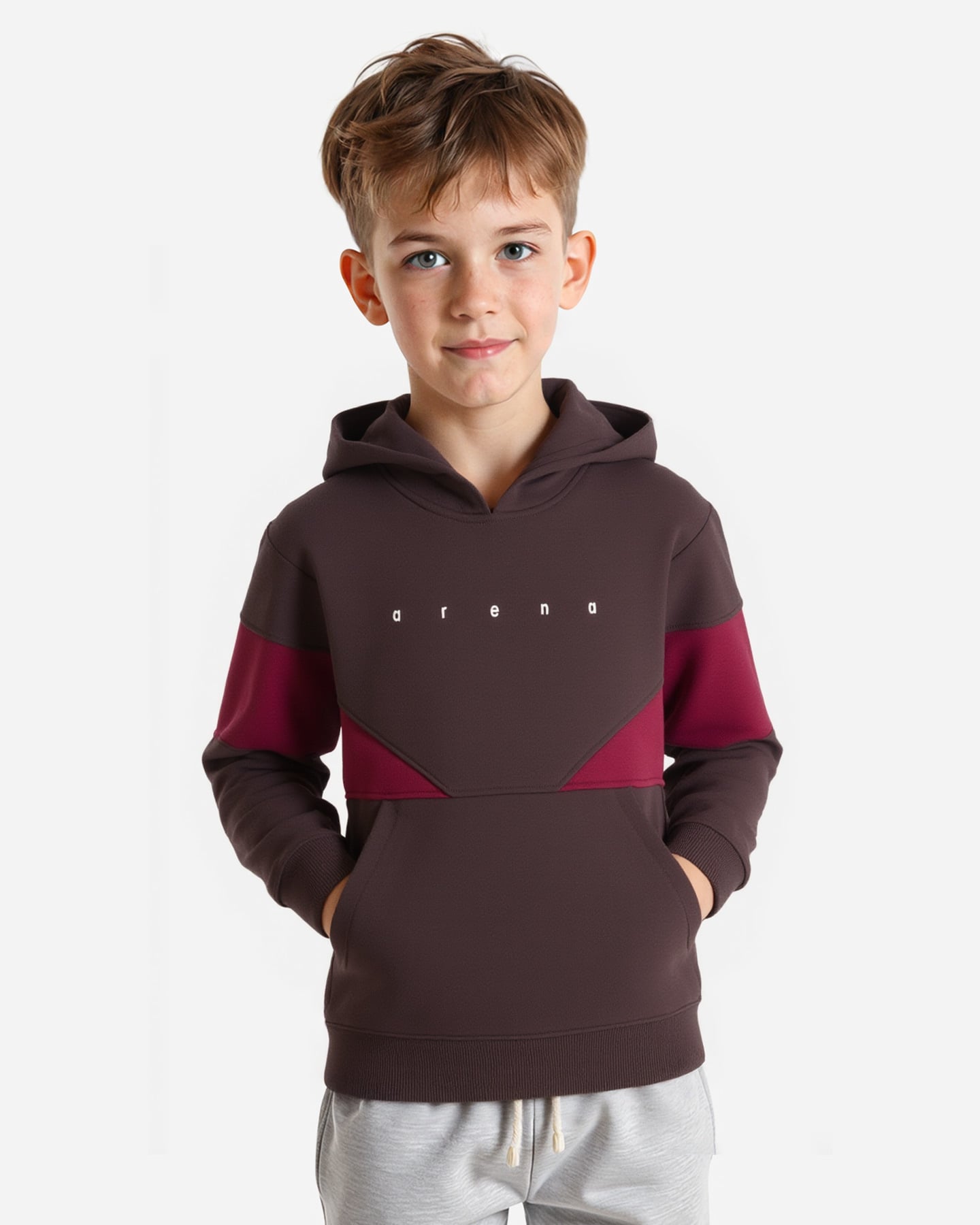 Felpa ARENA ATHLETIC ESSENTIAL JR - Marrone - 3 | Cisalfa Sport