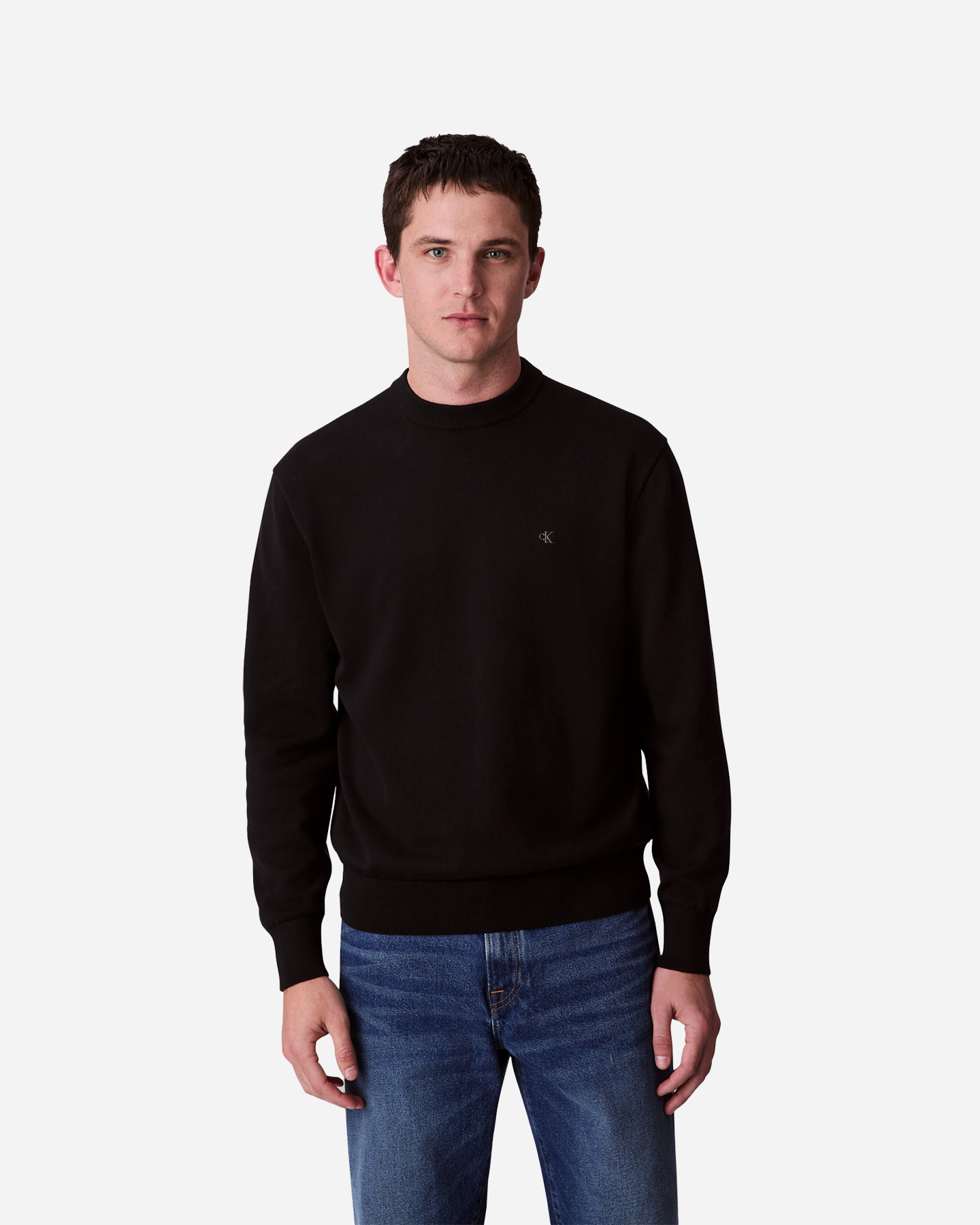 Maglione CALVIN KLEIN JEANS SMALL LOGO M - Nero - 1 | Cisalfa Sport