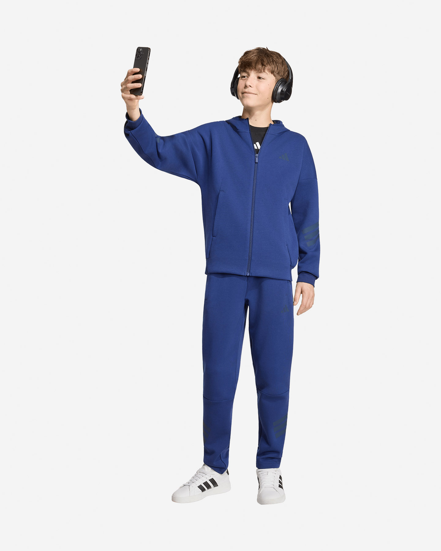 Pantalone ADIDAS FUTURE ICONS JR - Blu - 2 | Cisalfa Sport