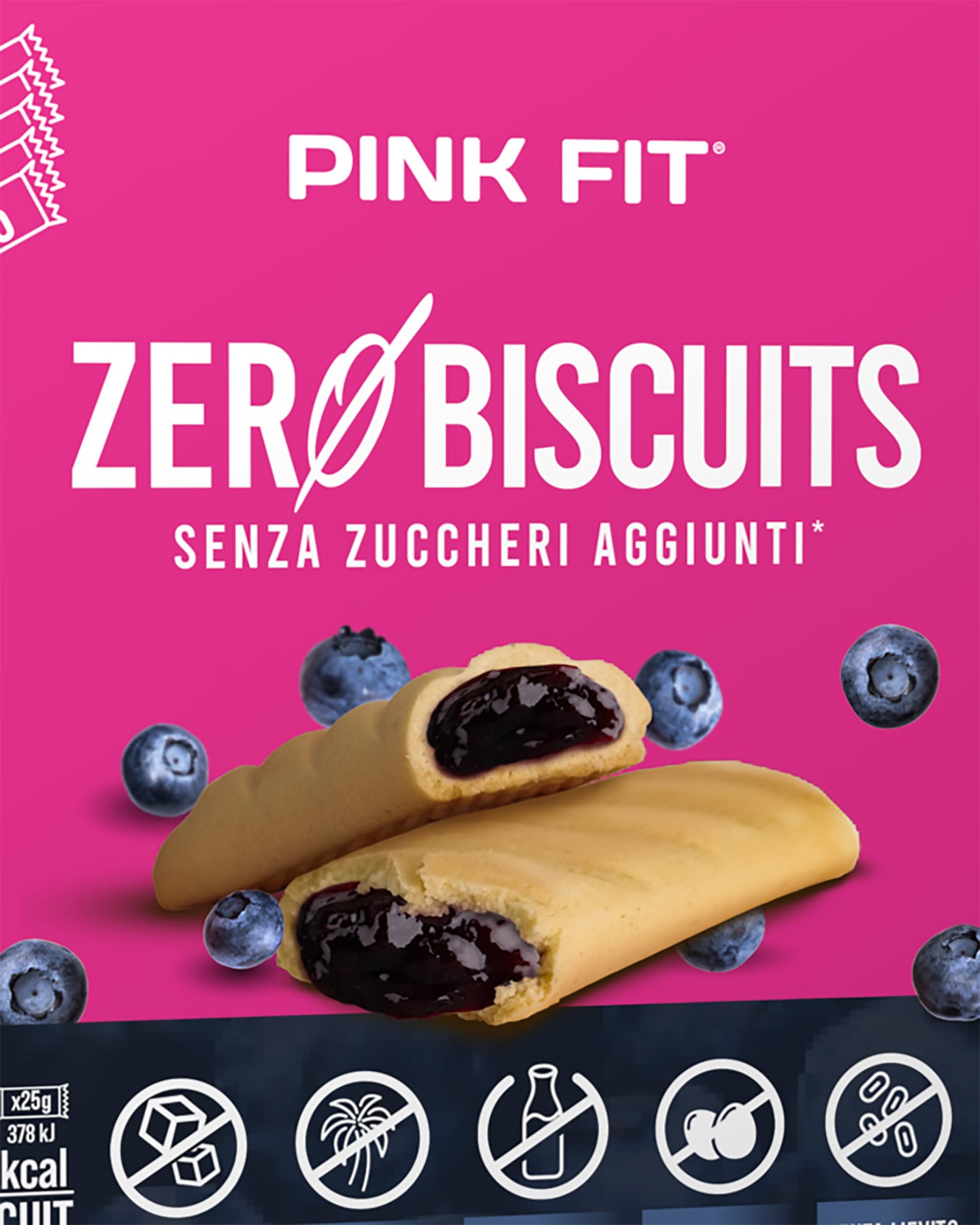 Alimento proteico PROACTION BISCOTTI ZERO MIRTILLO  - Color mix - 1 | Cisalfa Sport