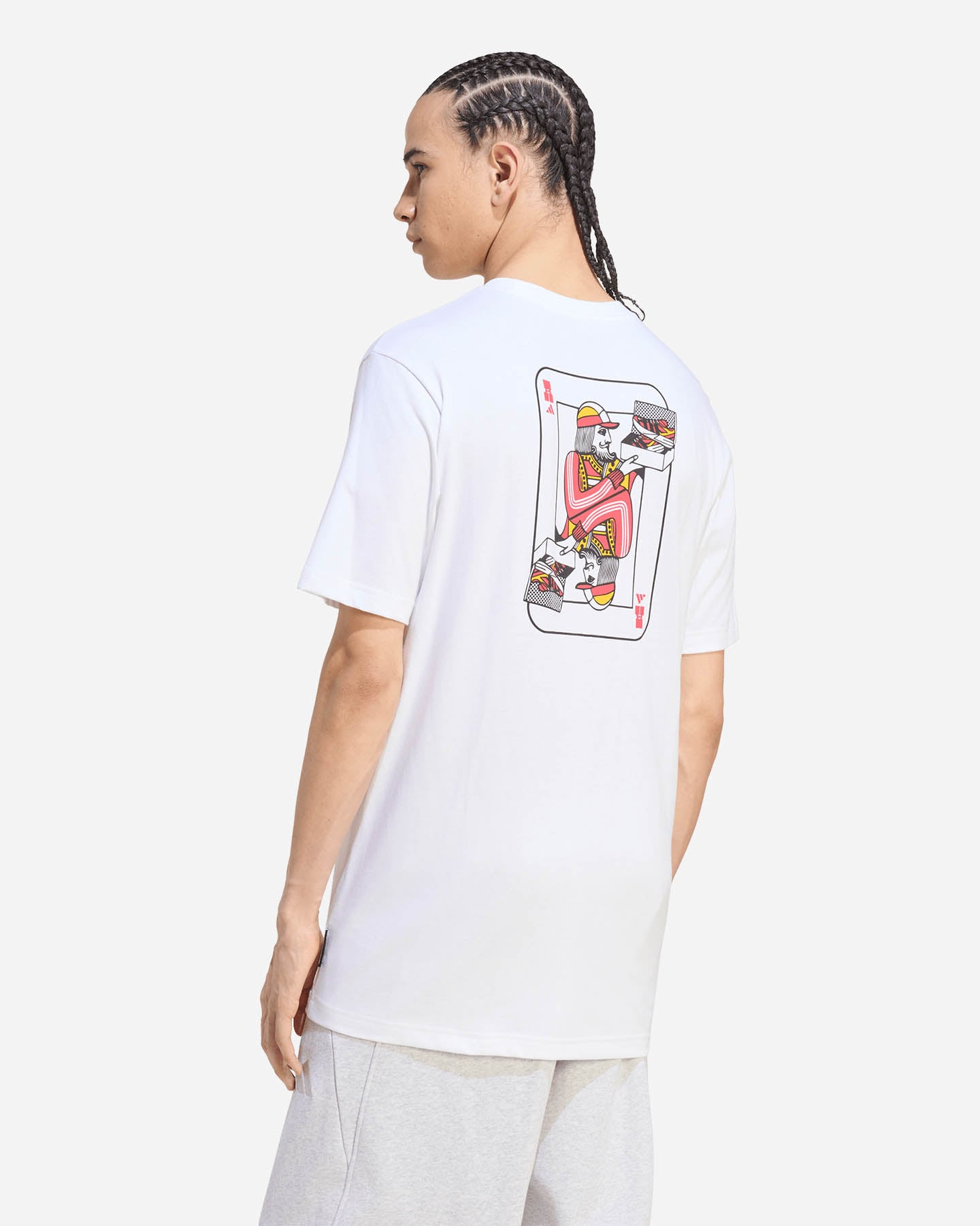 T-shirt ADIDAS NOVELTY CARDS GRAPHIC M - Bianco - 3 | Cisalfa Sport