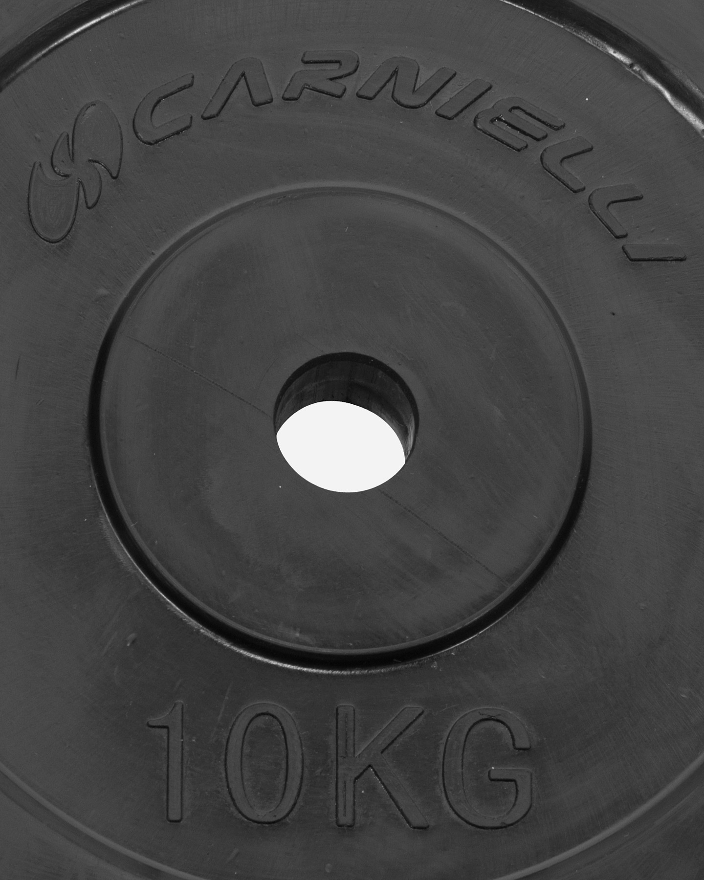 Disco ghisa CARNIELLI DISCO GOMMATO 10 KG - Nero - 1 | Cisalfa Sport