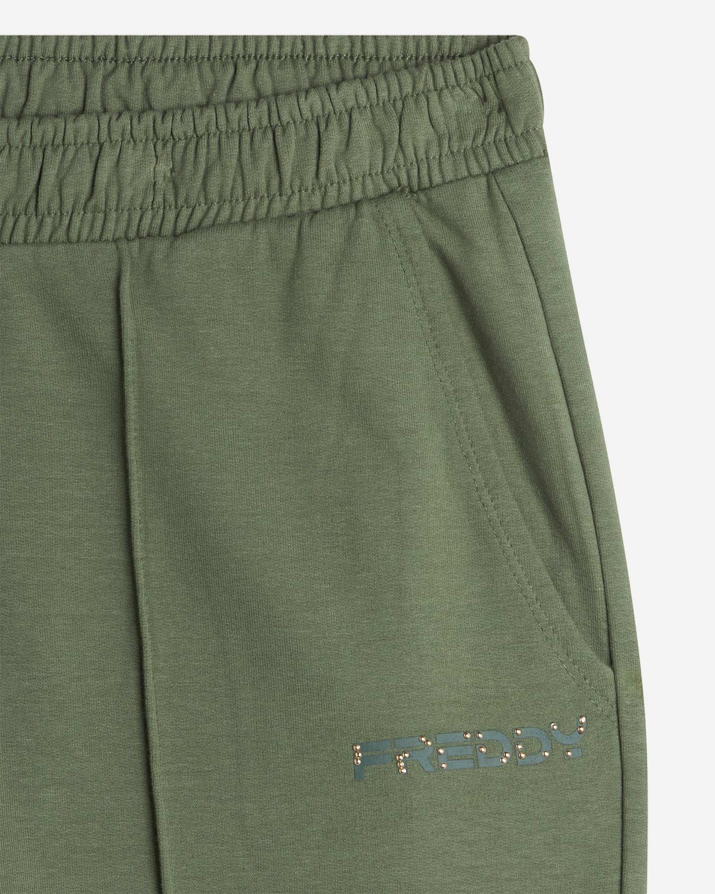 Pantalone FREDDY STRAIGHT SMALL LOGO W - Verde - 2 | Cisalfa Sport