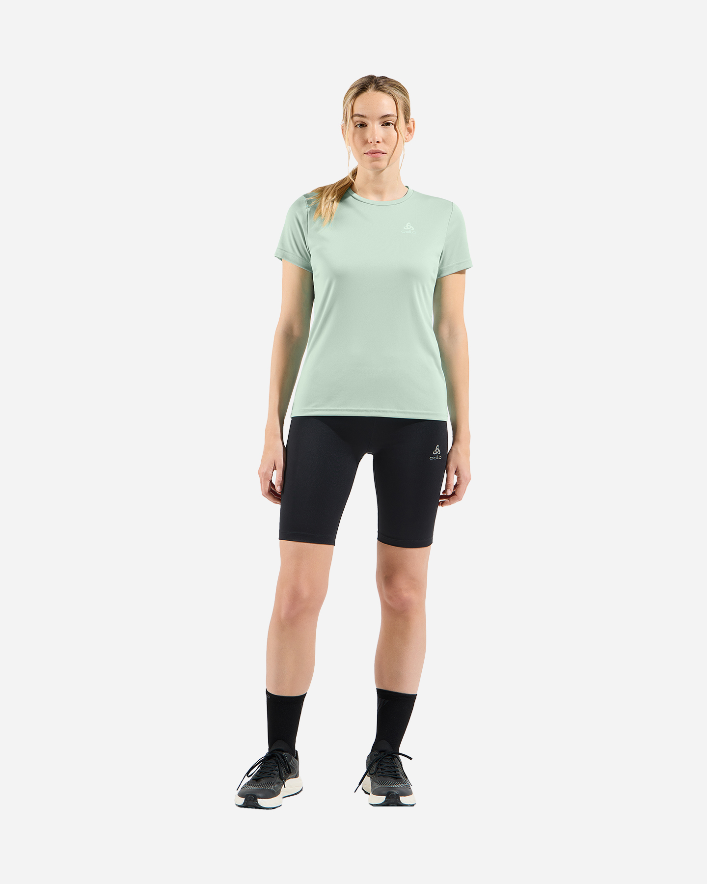 T-shirt ODLO ESSENTIAL FLYER W - Verde - 4 | Cisalfa Sport