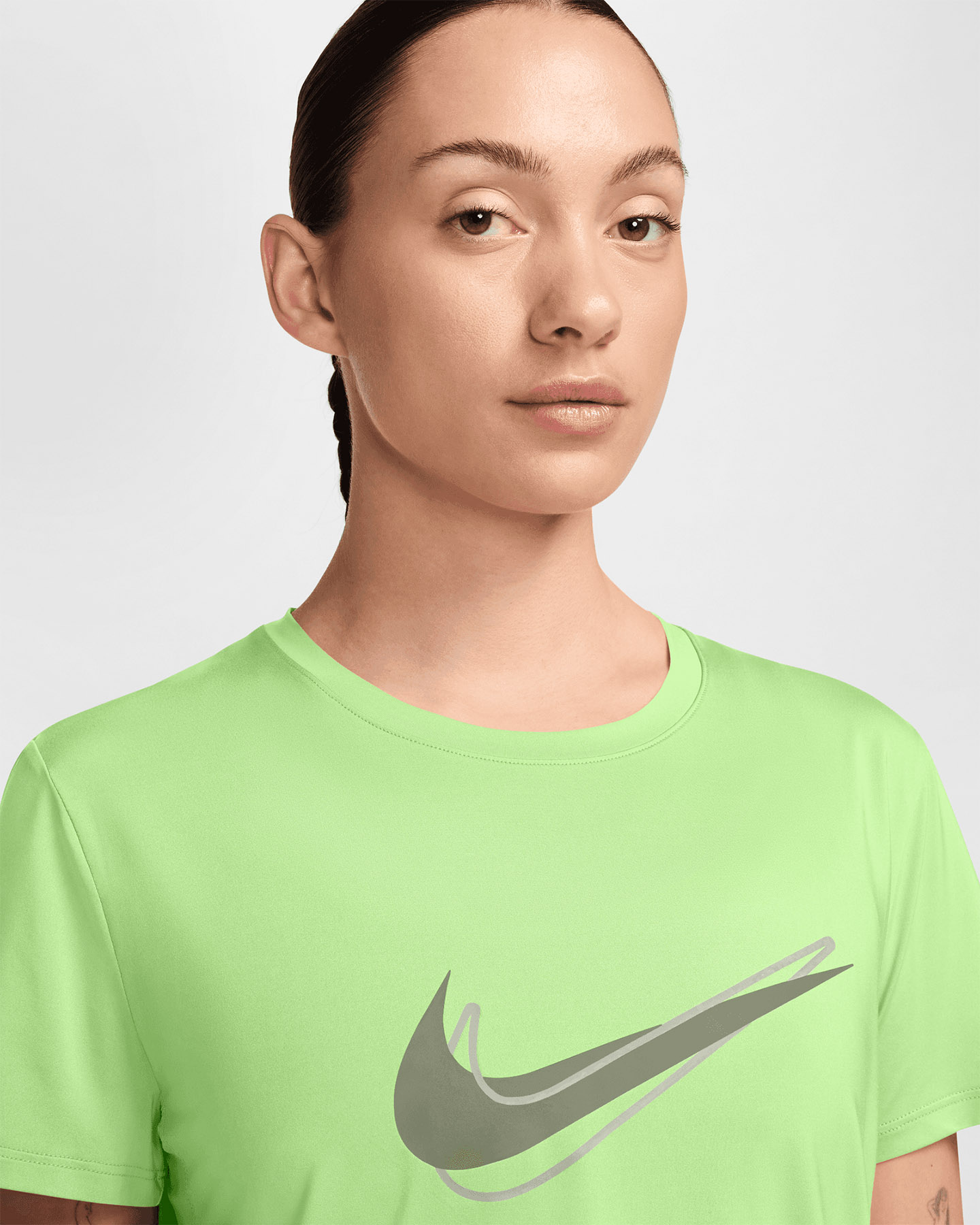 T-shirt running NIKE ONE SWOOSH W - Giallo - 2 | Cisalfa Sport