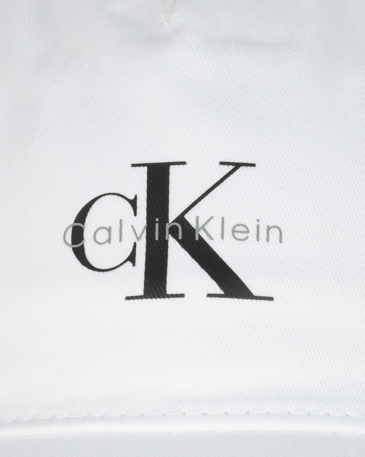 Cappellino CALVIN KLEIN JEANS MONOLOGO PRINTED M - Bianco - 2 | Cisalfa Sport