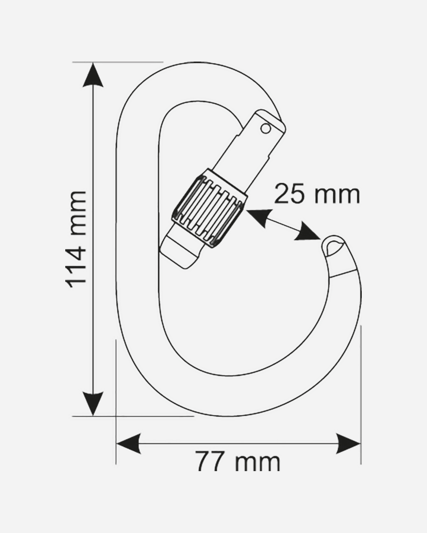 Moschettone CAMP CORE LOCK  - Arancione - 5 | Cisalfa Sport
