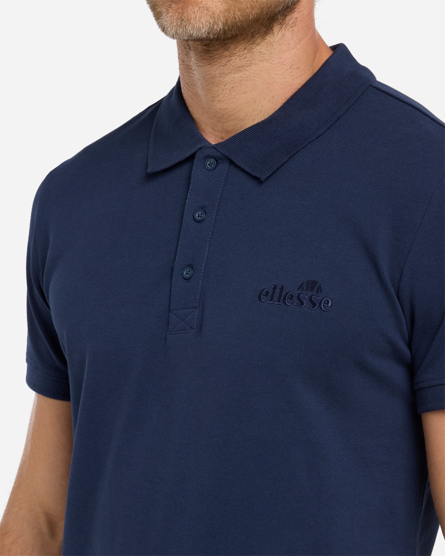 Polo ELLESSE SMALL LOGO M - Blu - 5 | Cisalfa Sport