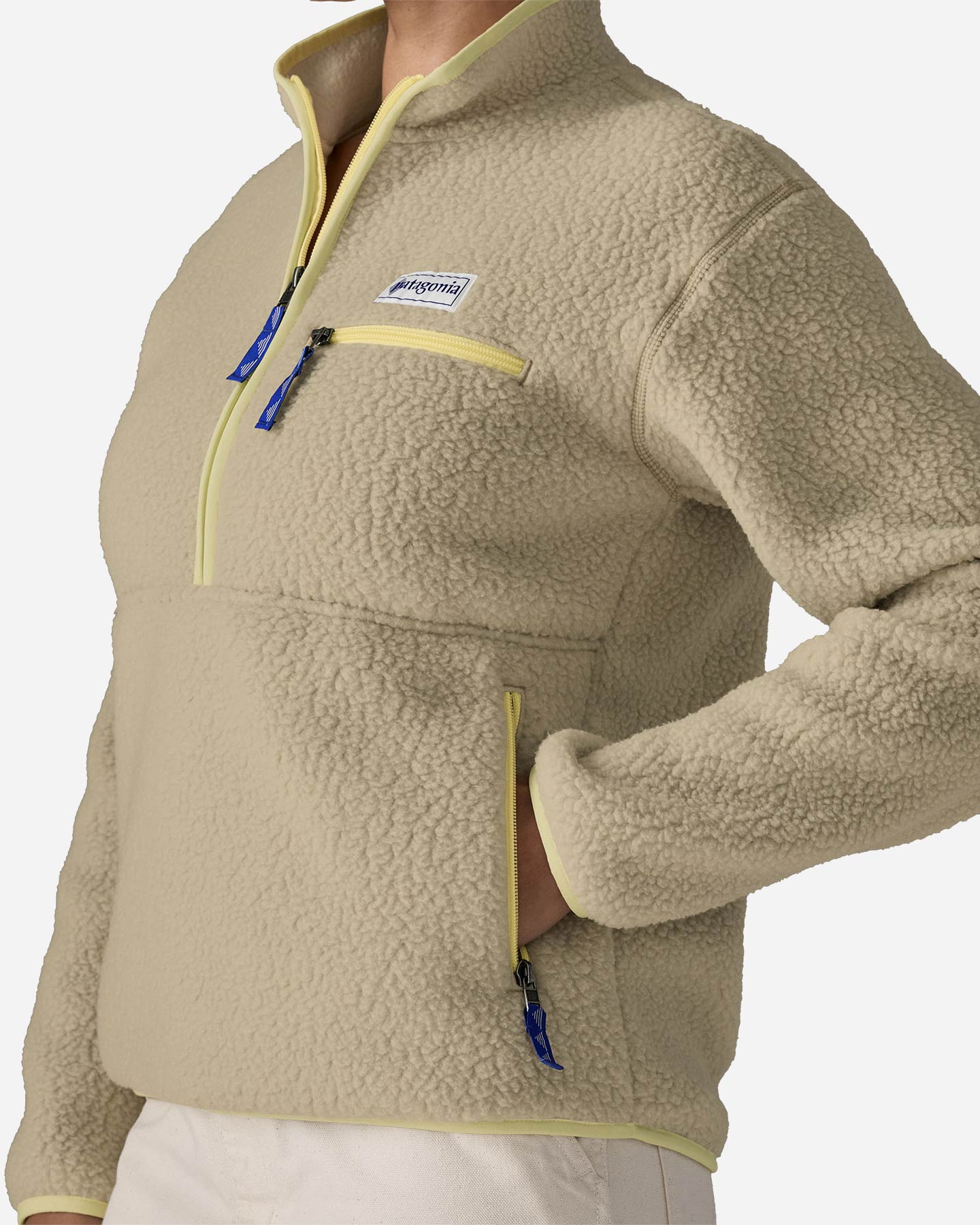 Pile PATAGONIA RETRO PILE MARSUPIAL W - Beige - 3 | Cisalfa Sport