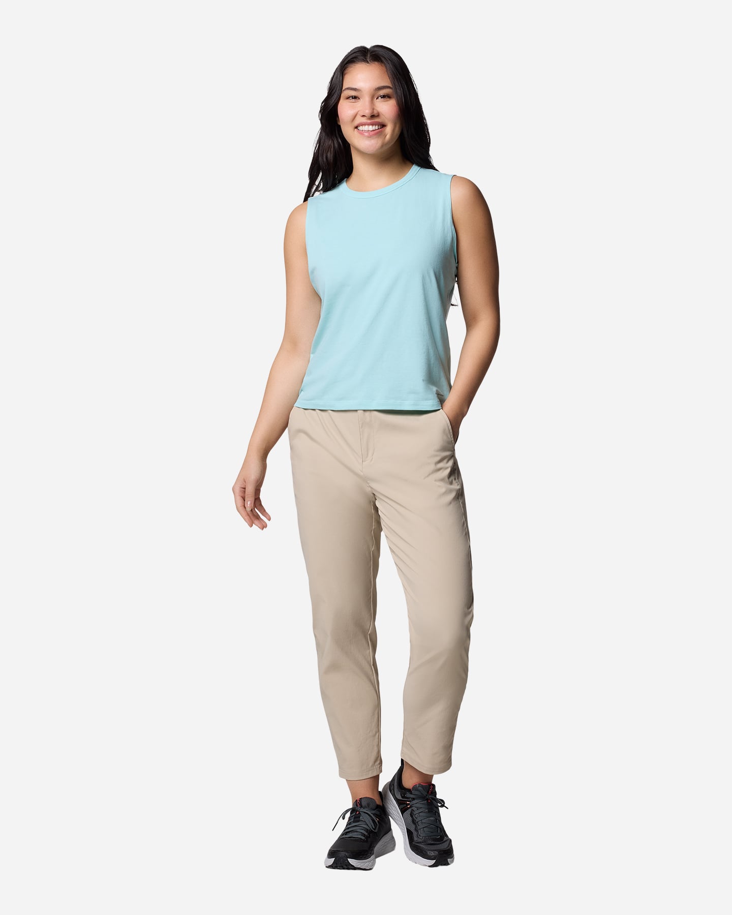 Pantalone outdoor COLUMBIA CEDAR CREST W - Beige - 5 | Cisalfa Sport