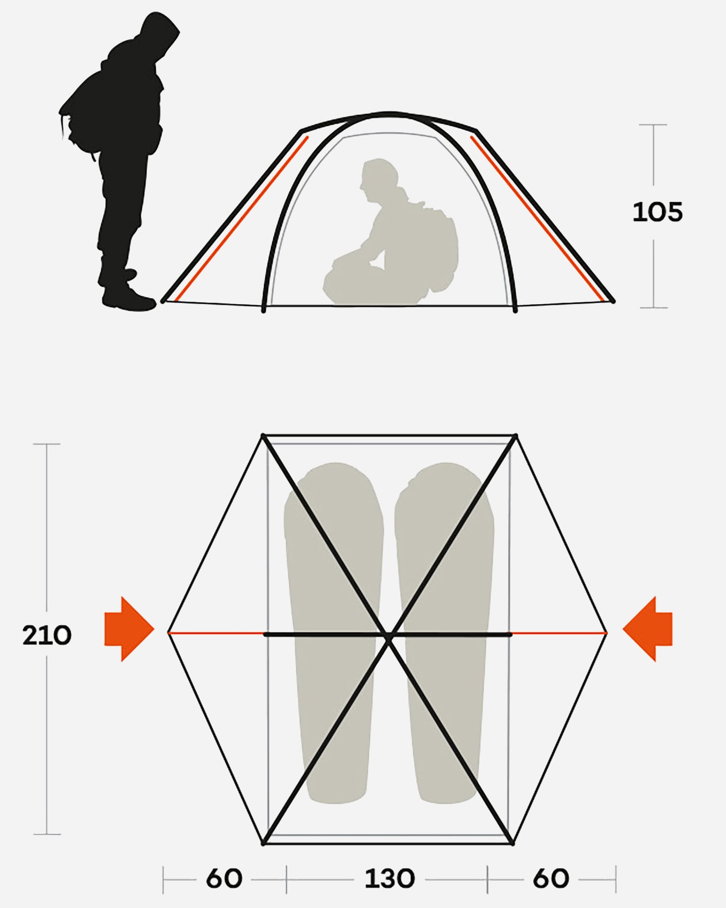 Tenda FERRINO RIFT 2  - Blu - 1 | Cisalfa Sport