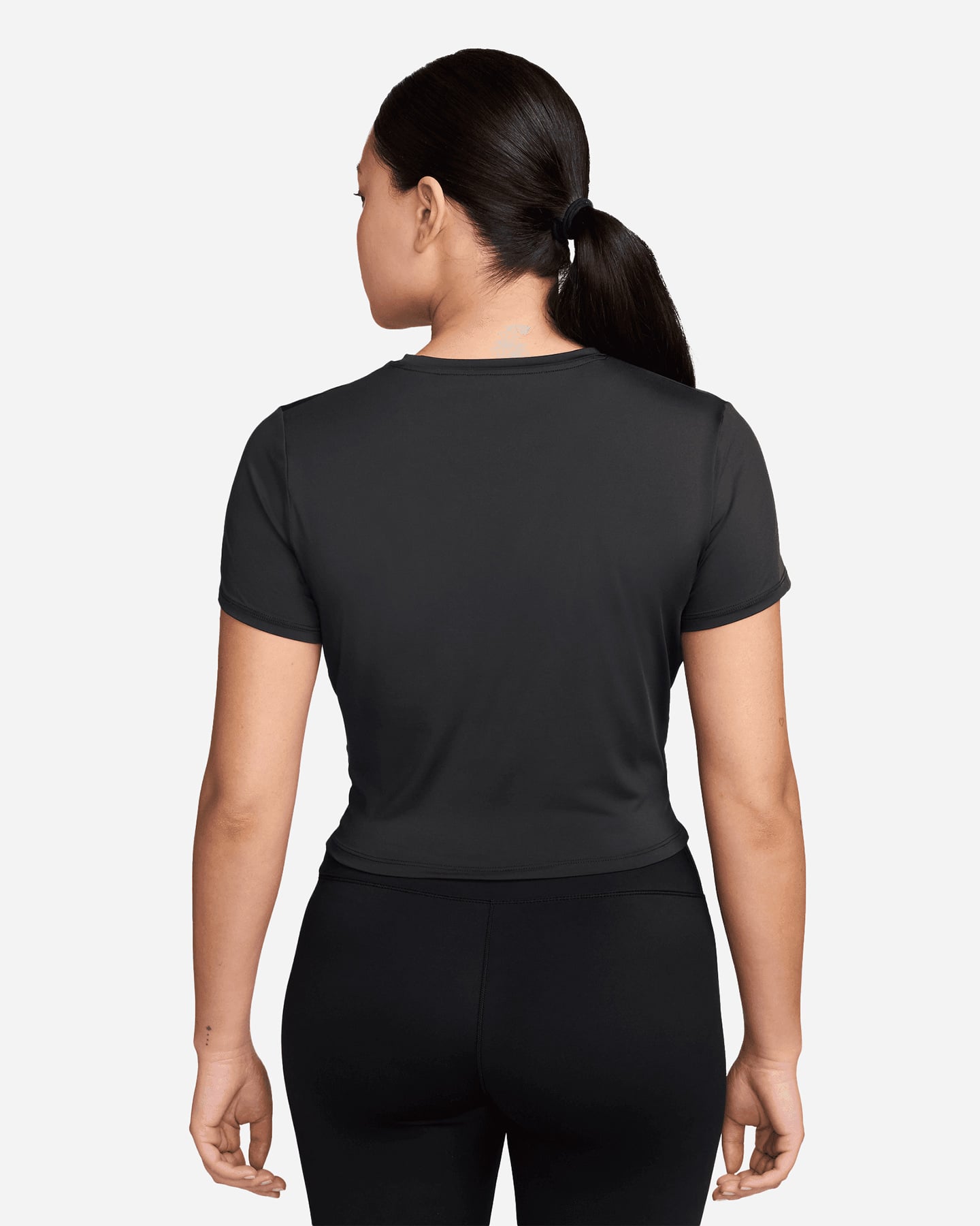 T-shirt training NIKE DRI FIT ONE CLASSIC SMALL LOGO CROP W - Nero - 1 | Cisalfa Sport